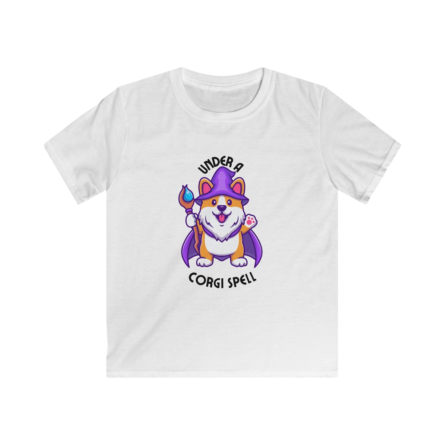 Corgi Spell Youth Halloween Corgi T Shirt