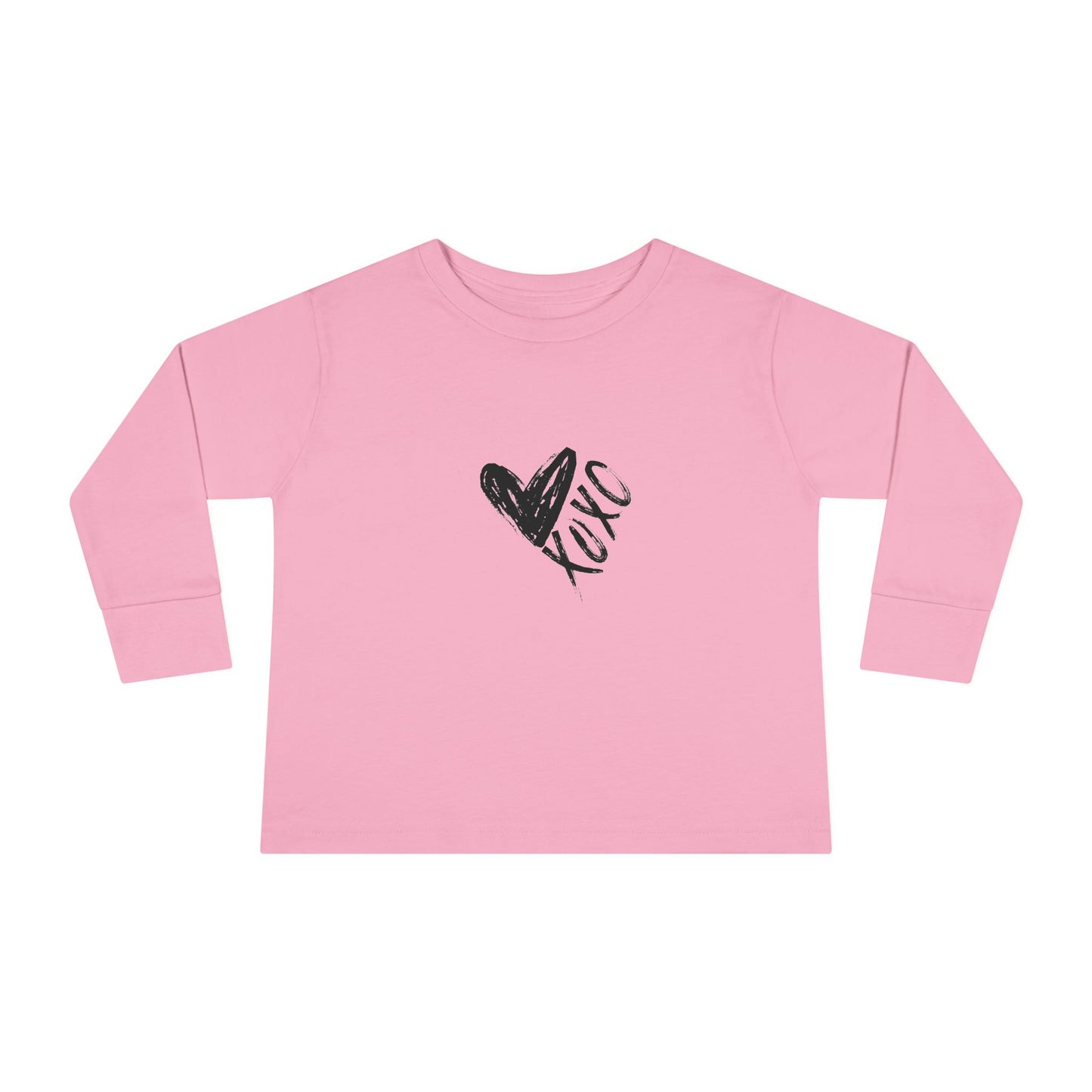 XOXO Heart Valentine Toddler Long Sleeve Tee