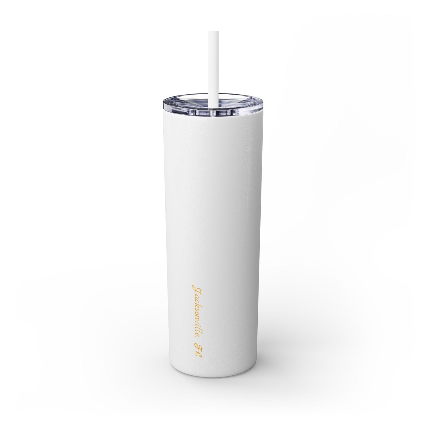 Shark Tooth 904 Skinny Tumbler with Straw, 20oz