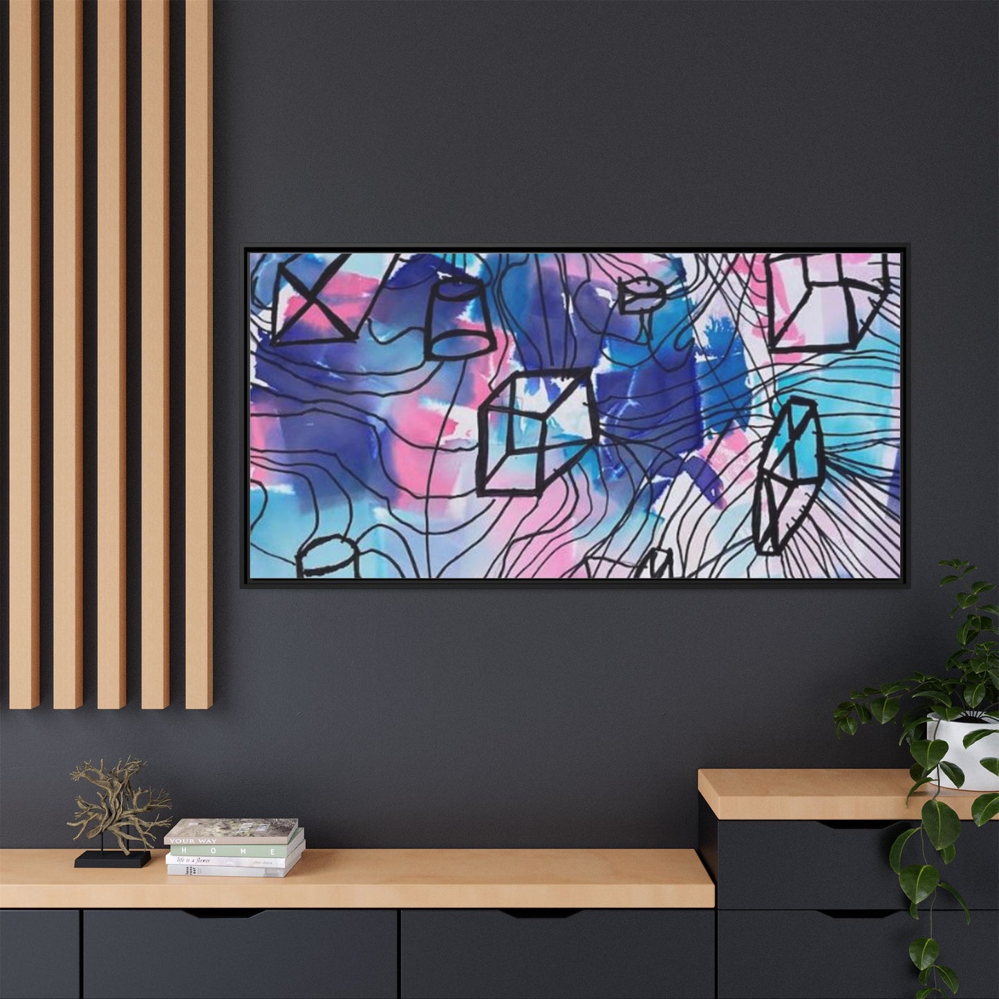 Elements of Art: Form Framed Canvas by Jackson G. Smith