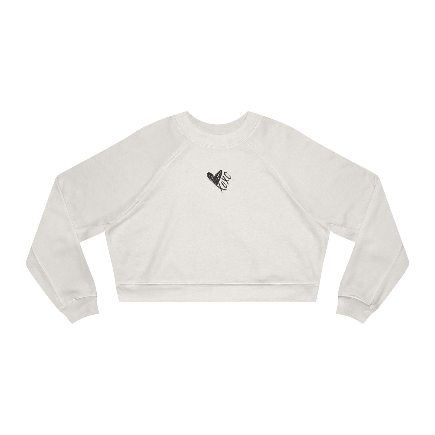 Cropped Sweatshirt Valentine's XO Print