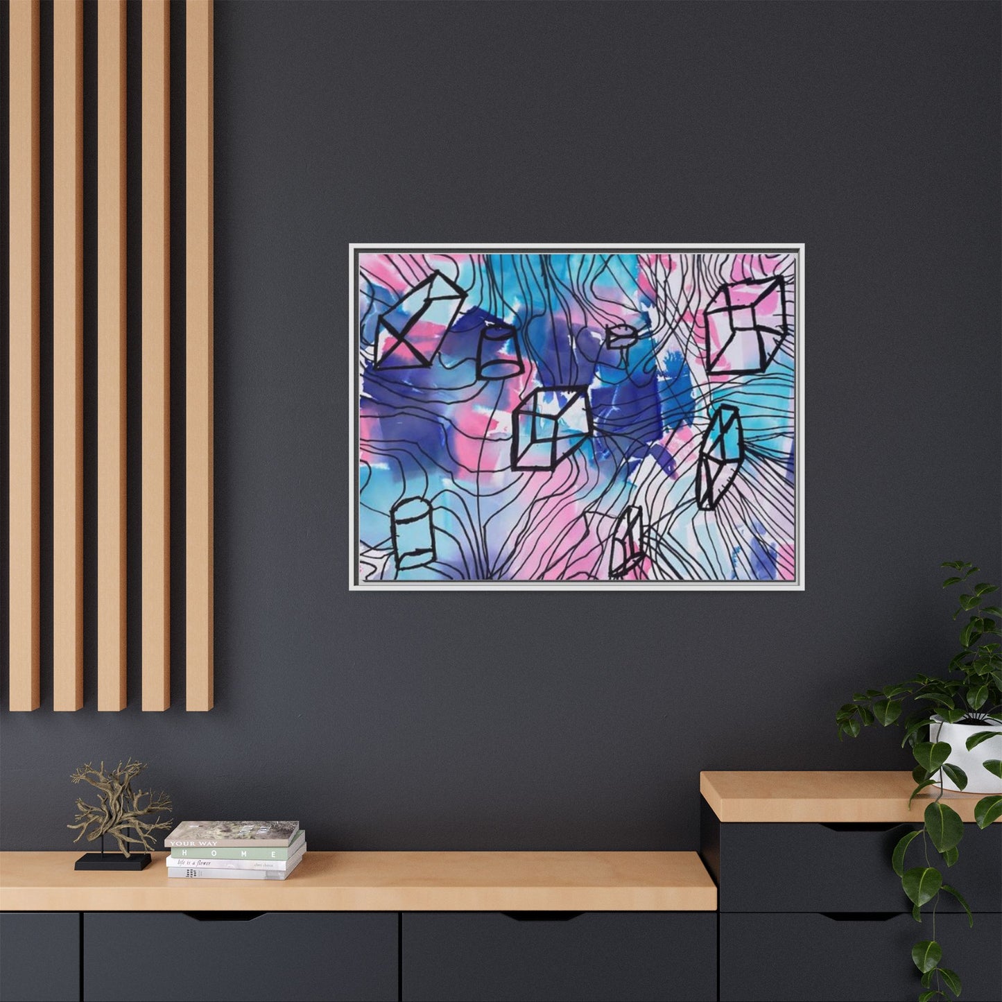 Elements of Art: Form Framed Canvas by Jackson G. Smith