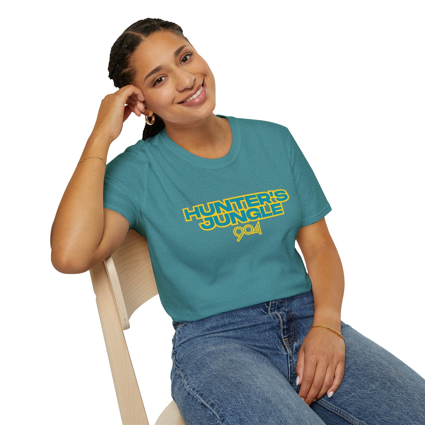 Hunter's Jungle Softstyle T-Shirt - Travis Hunter is a JAG Let's Go Duuuval