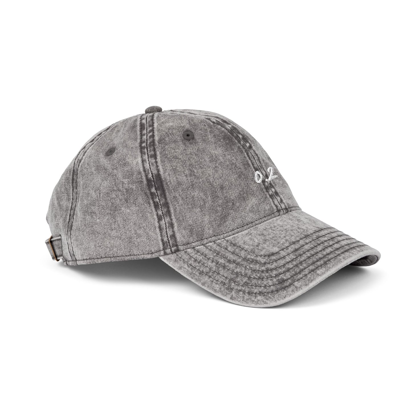 Zero Point Two Vintage Embroidered Cap Jewish Identity Hat