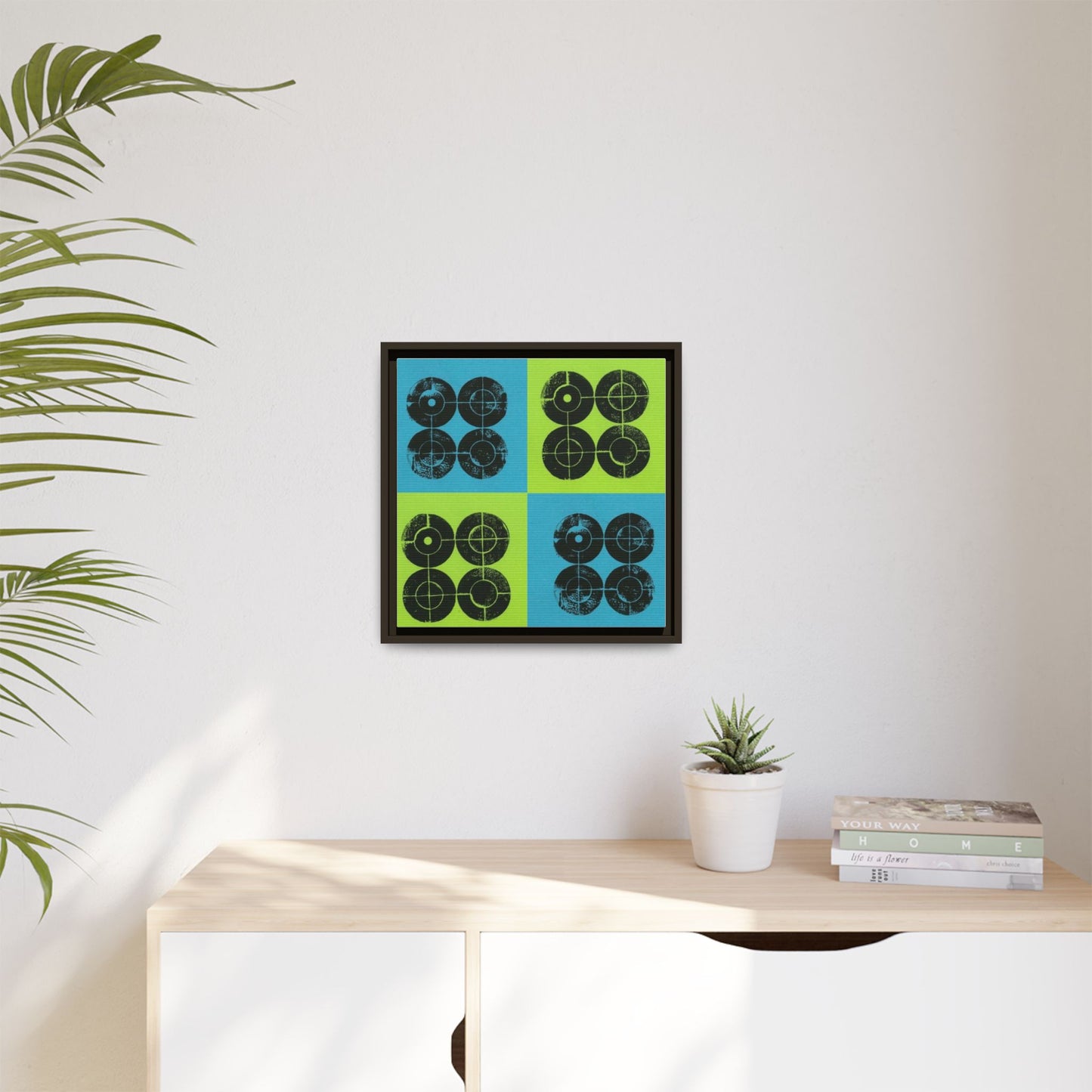 Printing With Legos Collagraph Matte Canvas, Framed