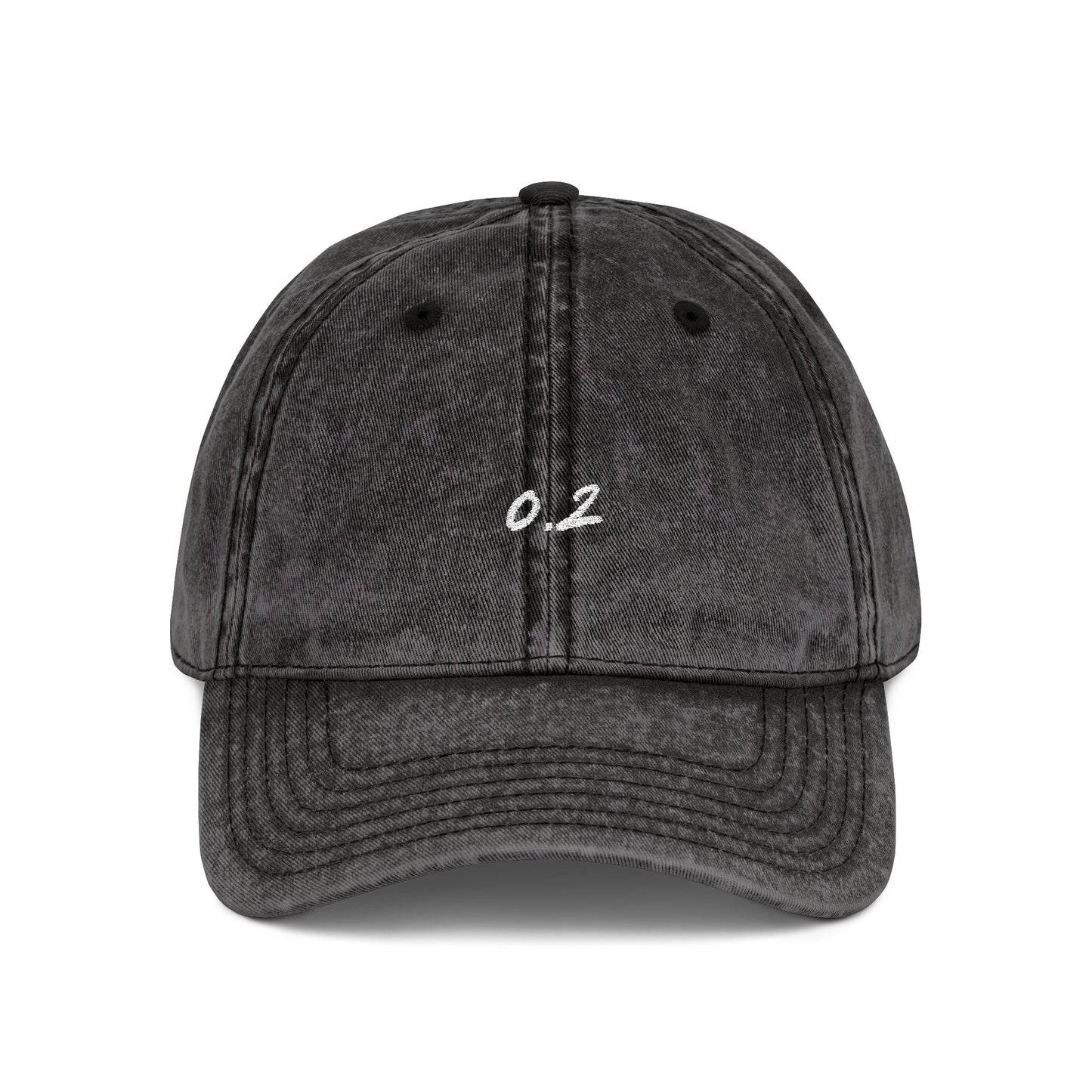 Zero Point Two Vintage Embroidered Cap Jewish Identity Hat