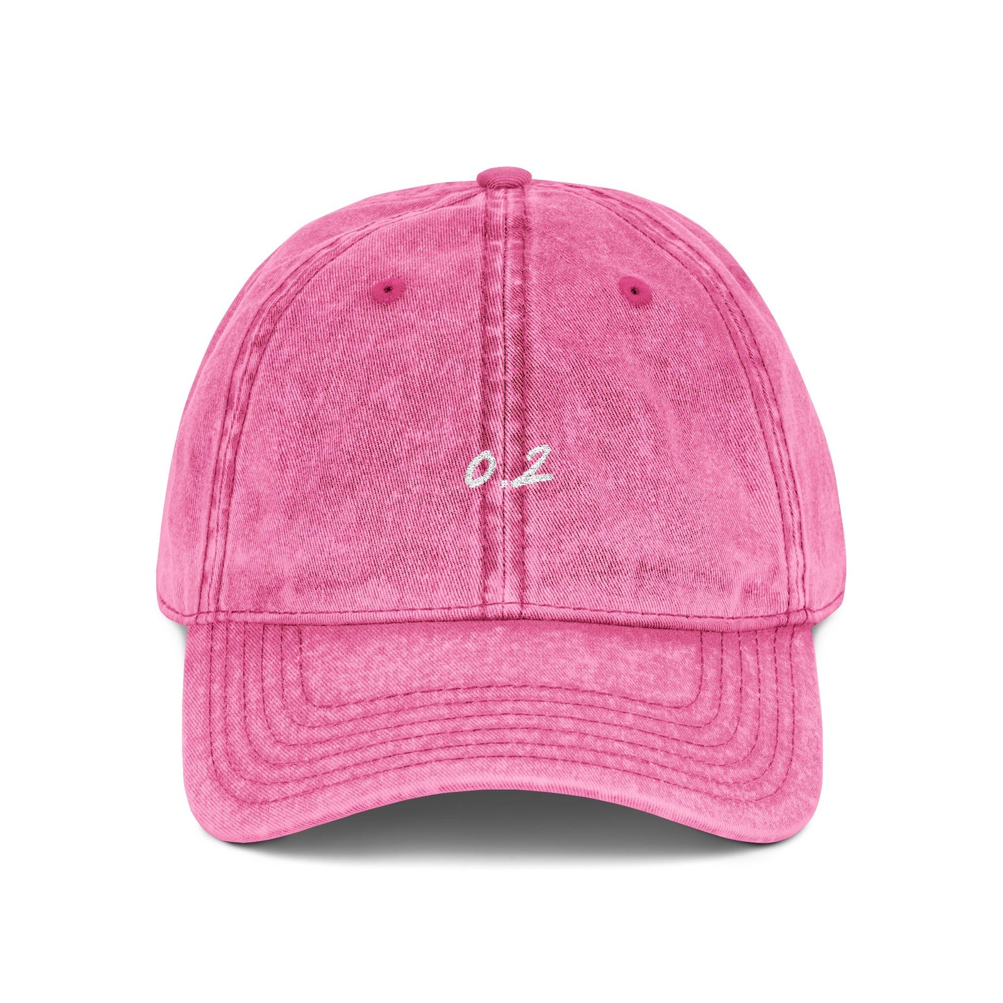 Zero Point Two Vintage Embroidered Cap Jewish Identity Hat