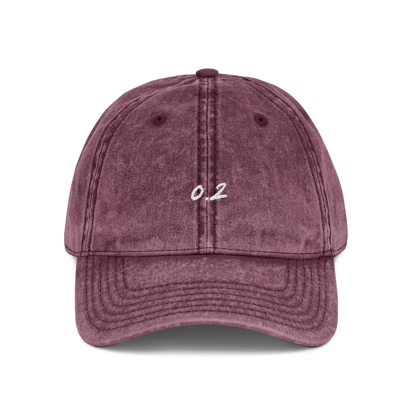 Zero Point Two Vintage Embroidered Cap Jewish Identity Hat