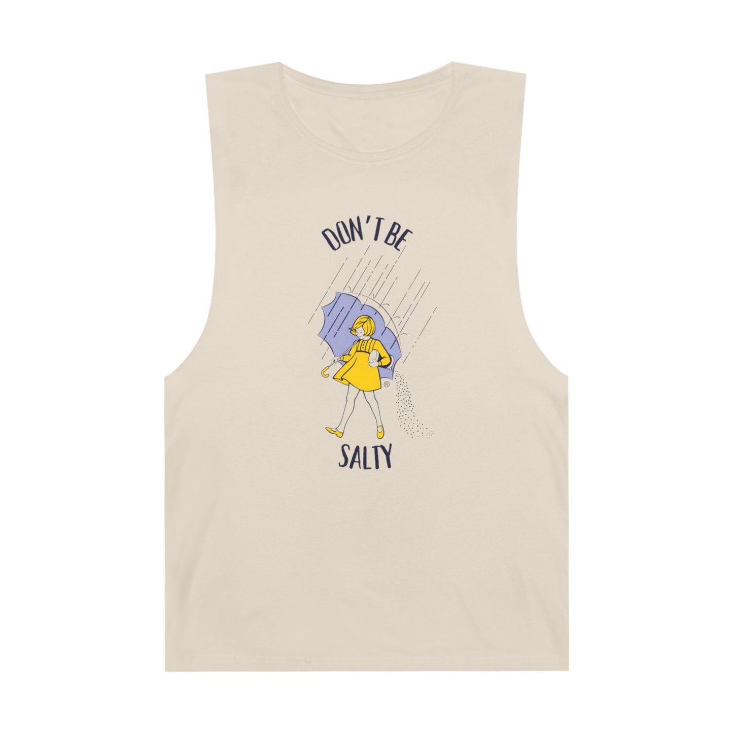 Don't Be Salty Unisex Tank, Humorous Graphic Tee, Sarcastic Sleeveless Shirt, Salty Tank
