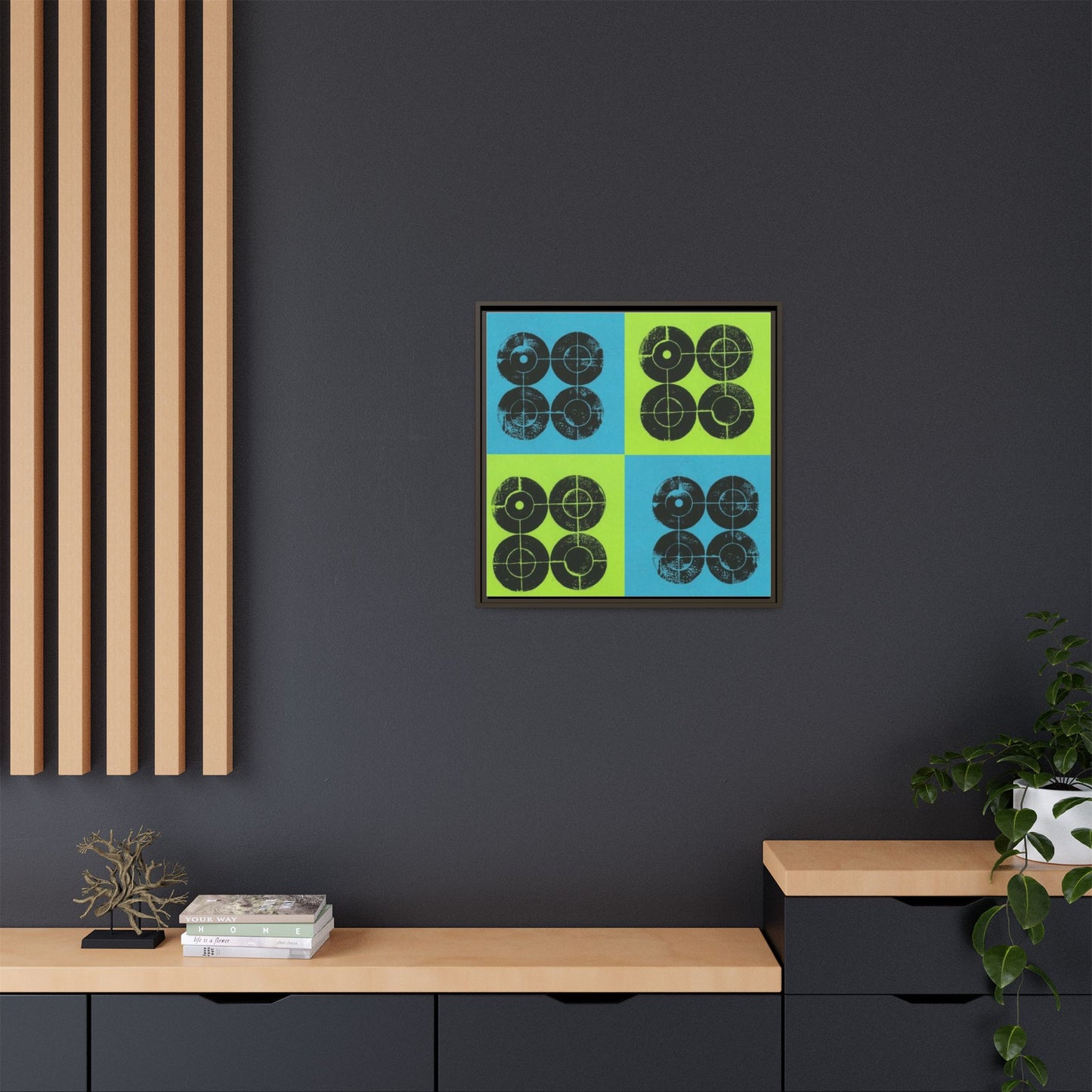 Printing With Legos Collagraph Matte Canvas, Framed