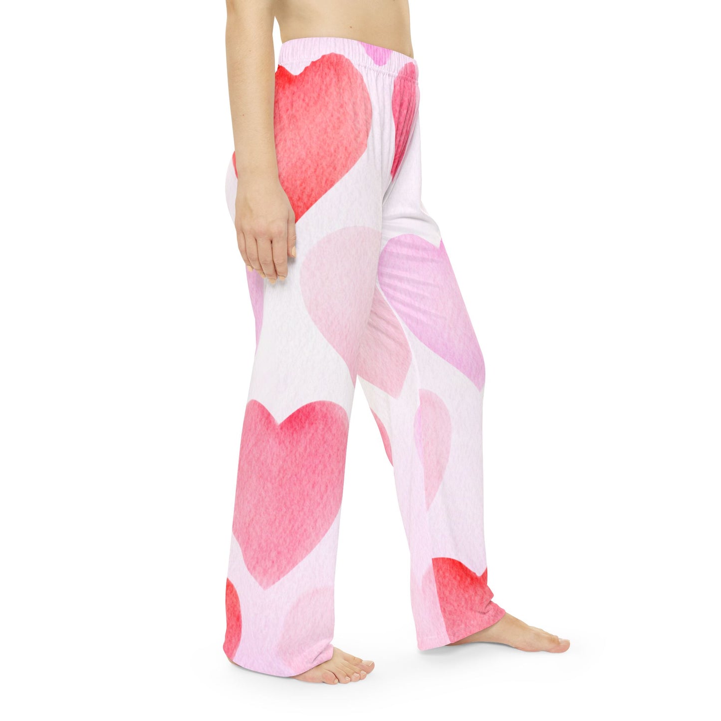 Women's Valentine's Pajama Pants Ladies Valentine's PJ Pant Valentine's Heart Print Pajama for Women