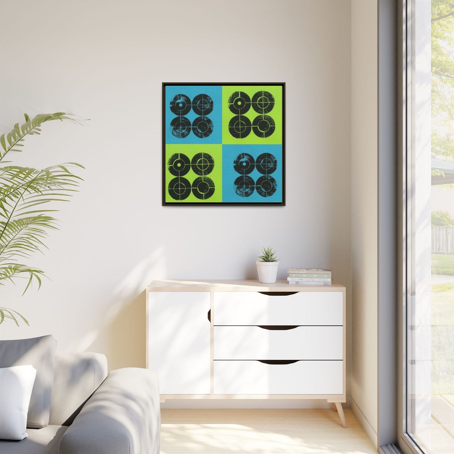 Printing With Legos Collagraph Matte Canvas, Framed