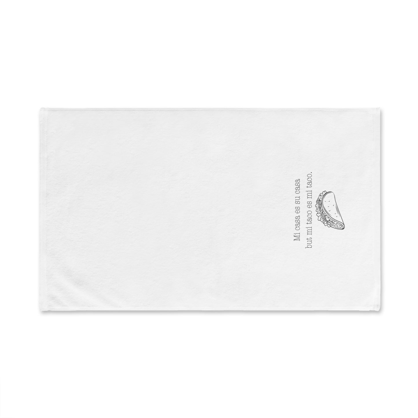 Taco Hand Towel - Funny Kitchen Towel, Gift for Foodie, Taco Lover, Kitchen Decor,