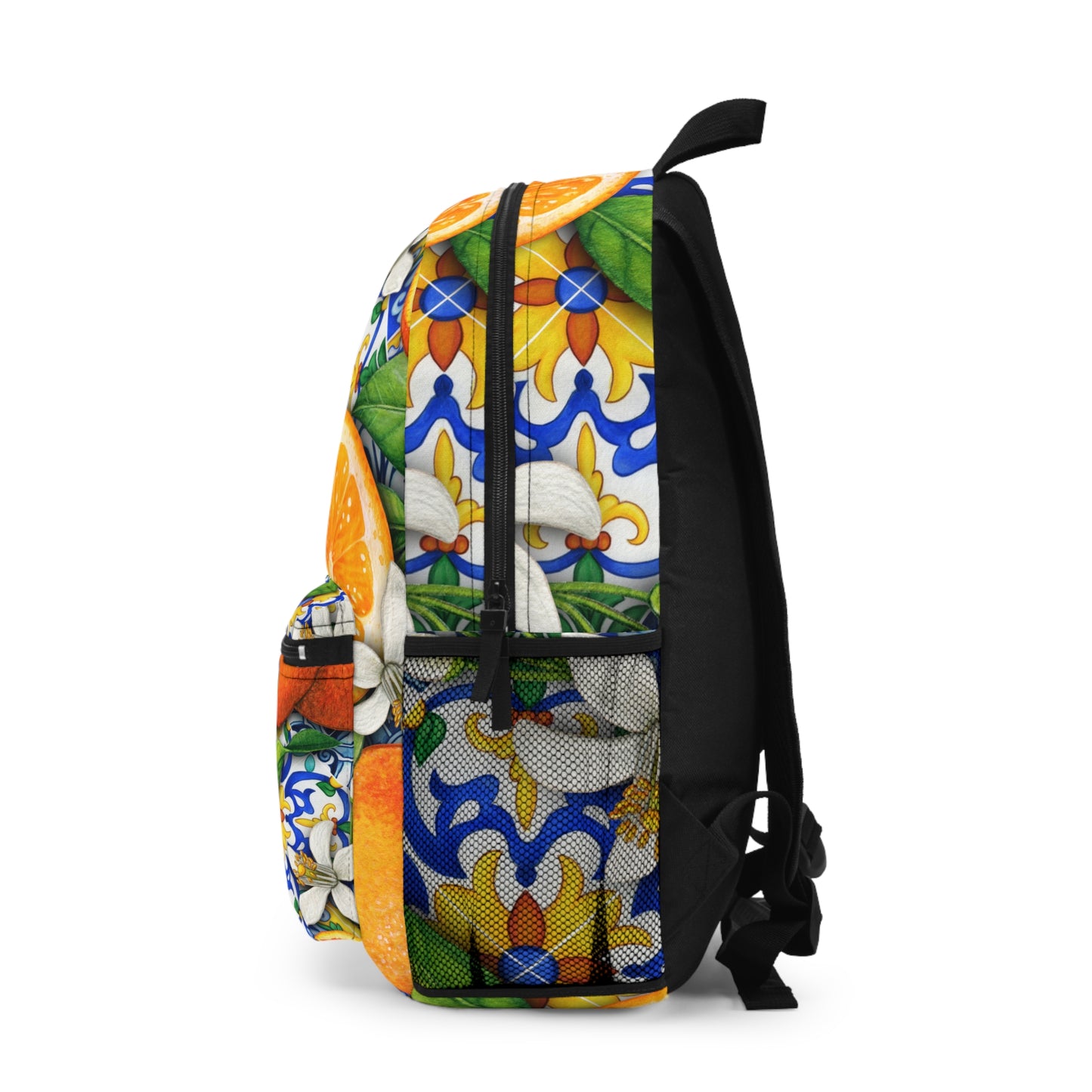 Citrus Grove Backpack, Trendy School Bag, Colorful Backpack Fun CItrus Backpack Southern Style Backpack with Laptop Compartment