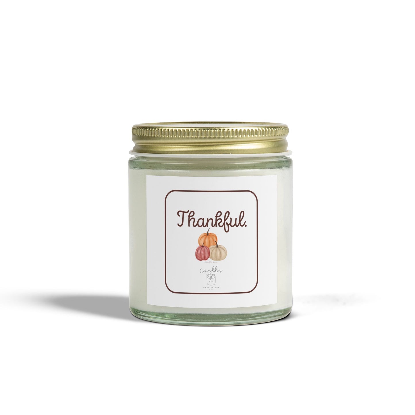Thankful Fall Candle Vanilla Bean Scent Fall Candle