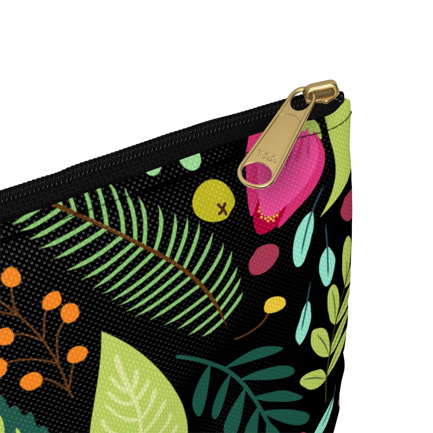 Floral Accessory Pouch for Storage, Personalized Bag, Gift for Her, Travel Organizer, Eco-Friendly SChool Accessory Bag