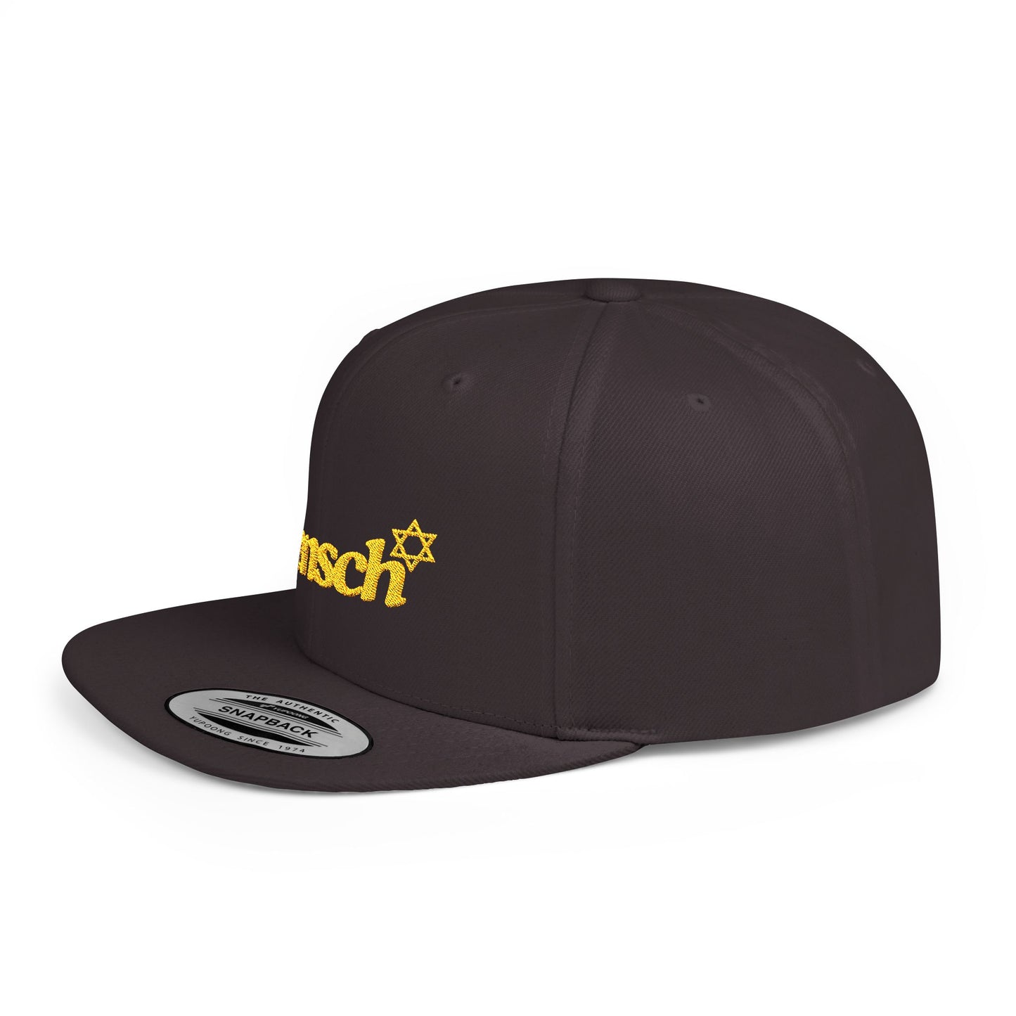 Mensch Hat Mensch Flat Bill Snapback Adjustable Mensch Hat Jewish Gift