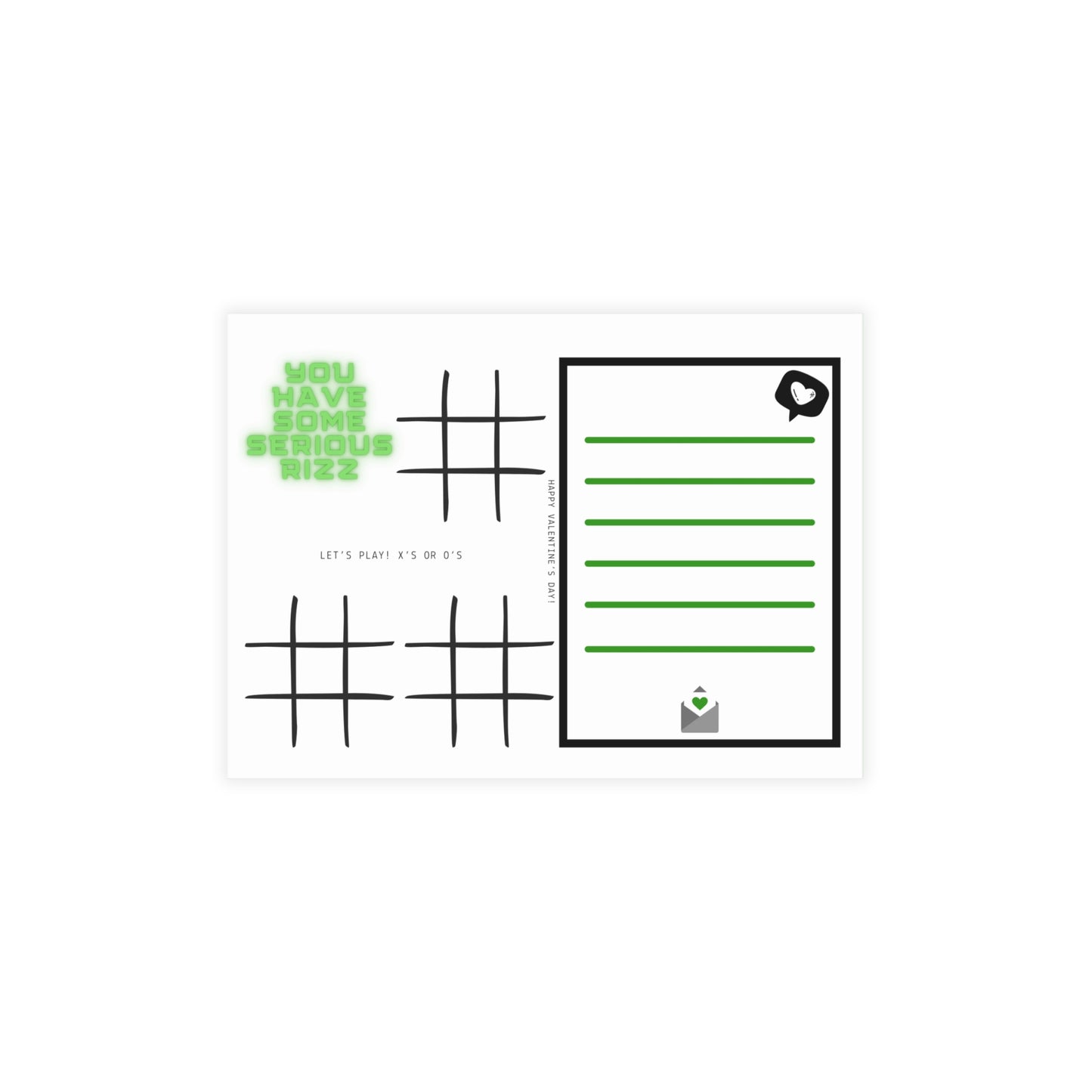 Rizz Valentine's Cards for Kids Valentines Day Cards for Classmates Valentine's Cards for Friends Valentine's Bundles w/envelopes