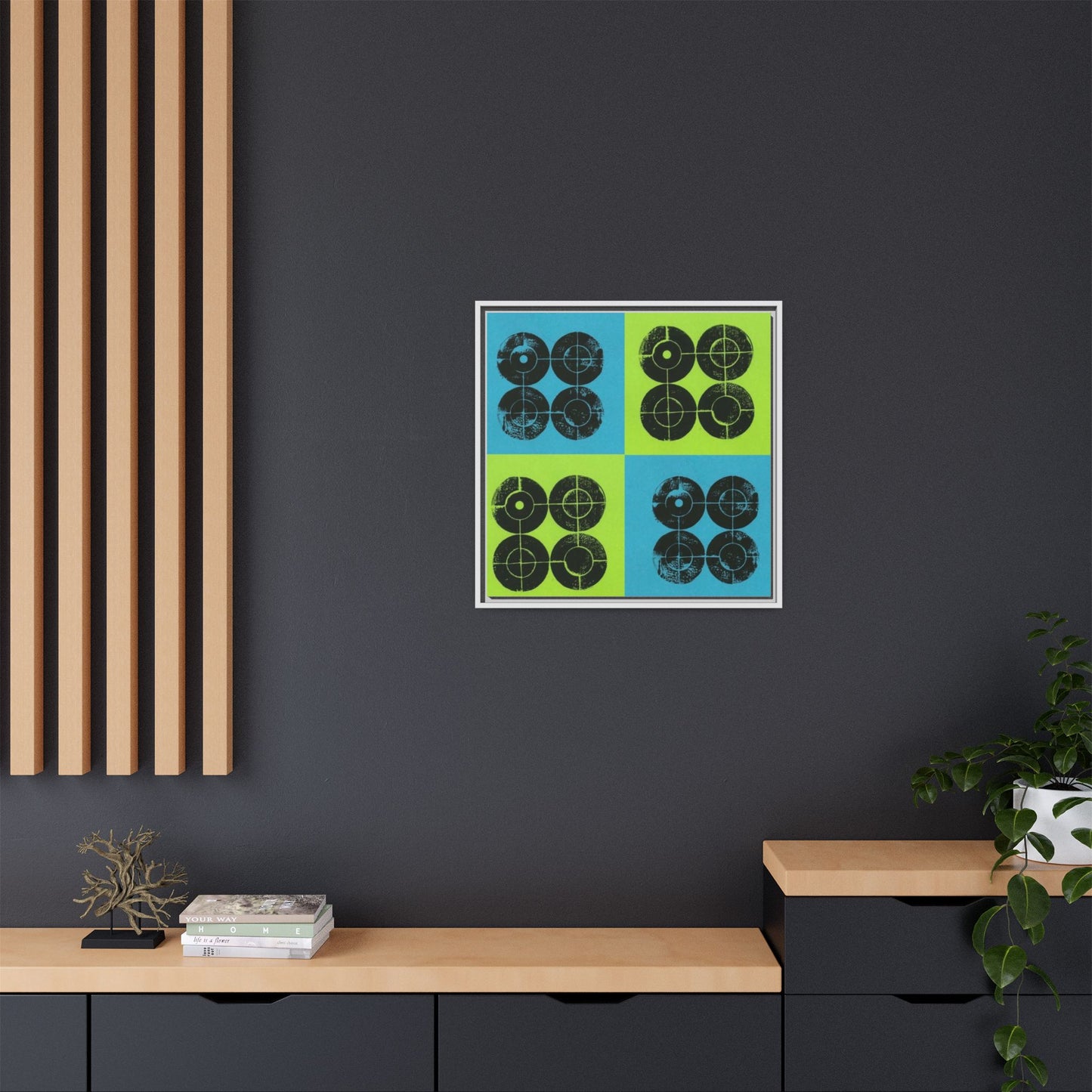 Printing With Legos Collagraph Matte Canvas, Framed