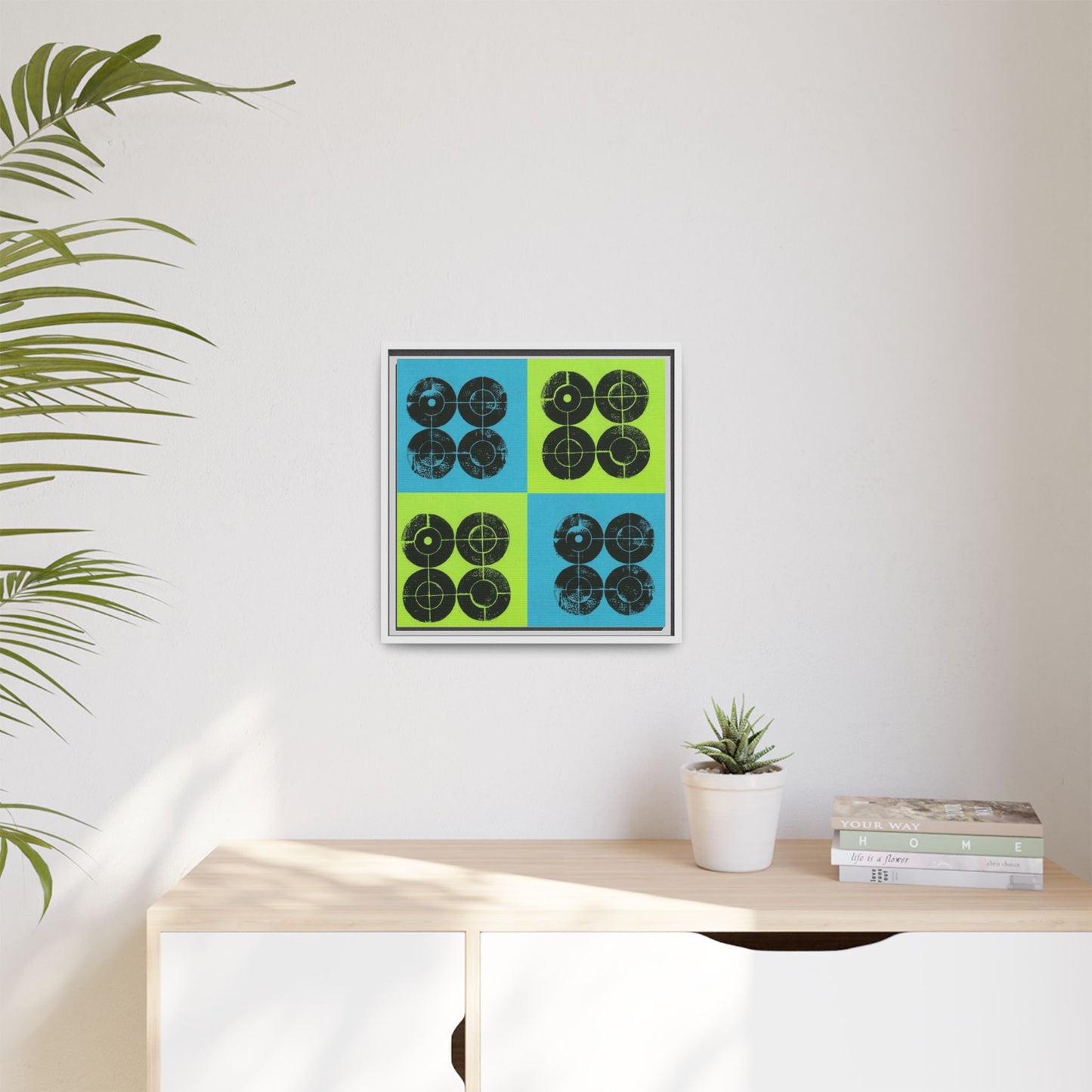 Printing With Legos Collagraph Matte Canvas, Framed