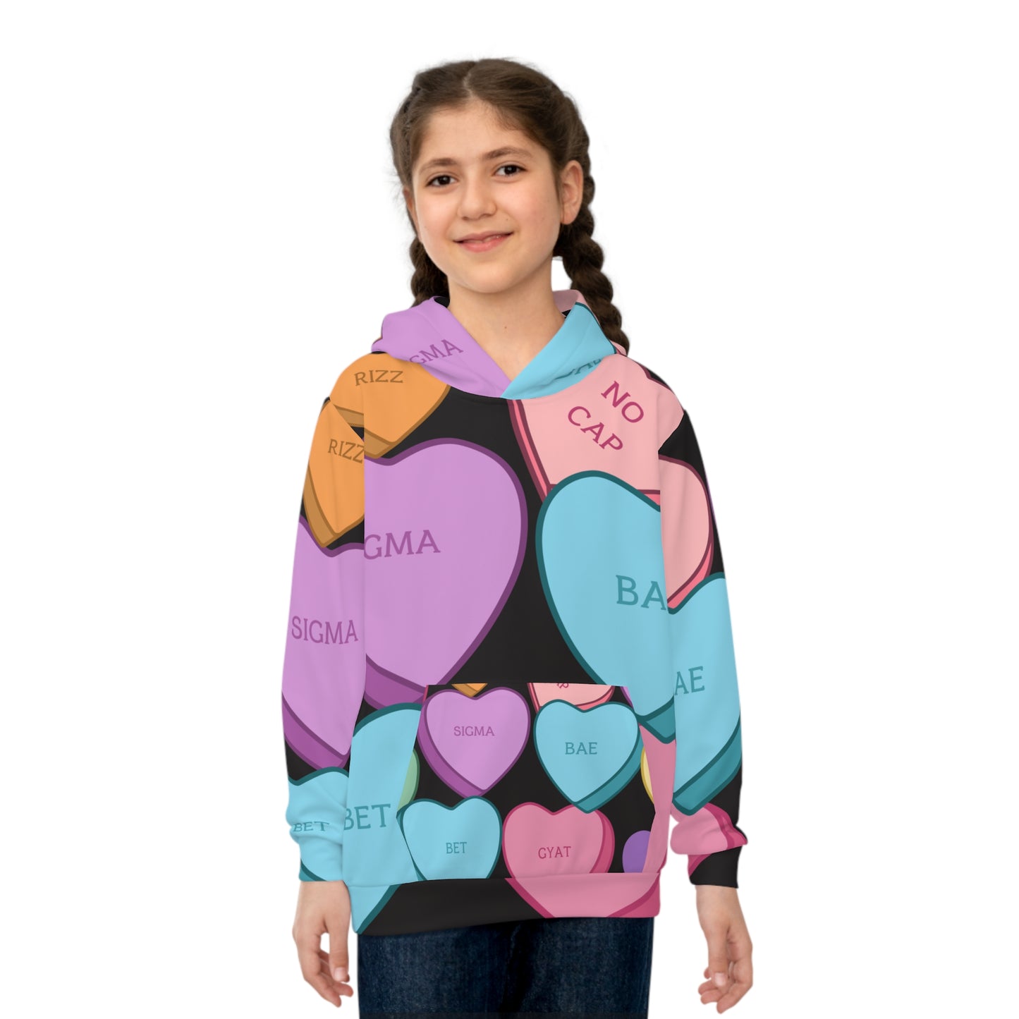 Children's Valentine's Hoodie Valentine's Sweatshirt
