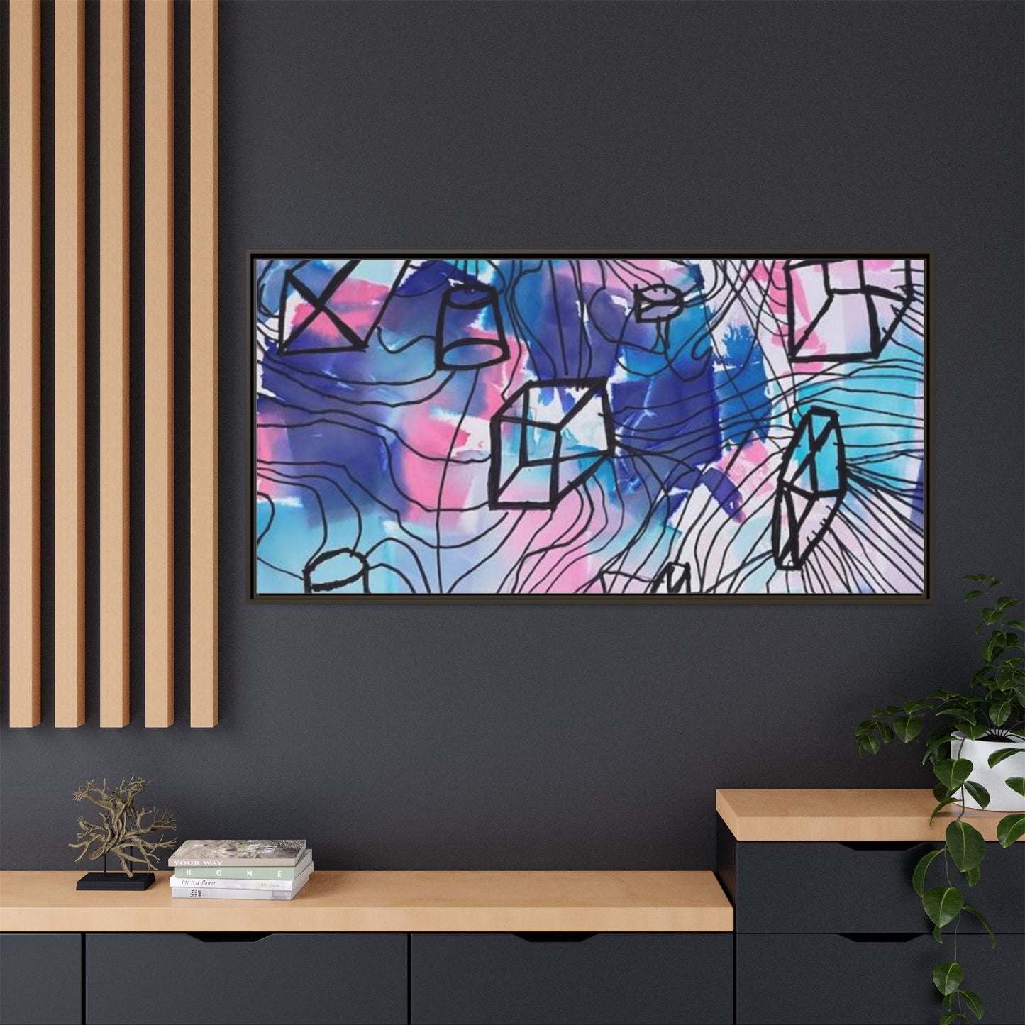 Elements of Art: Form Framed Canvas by Jackson G. Smith
