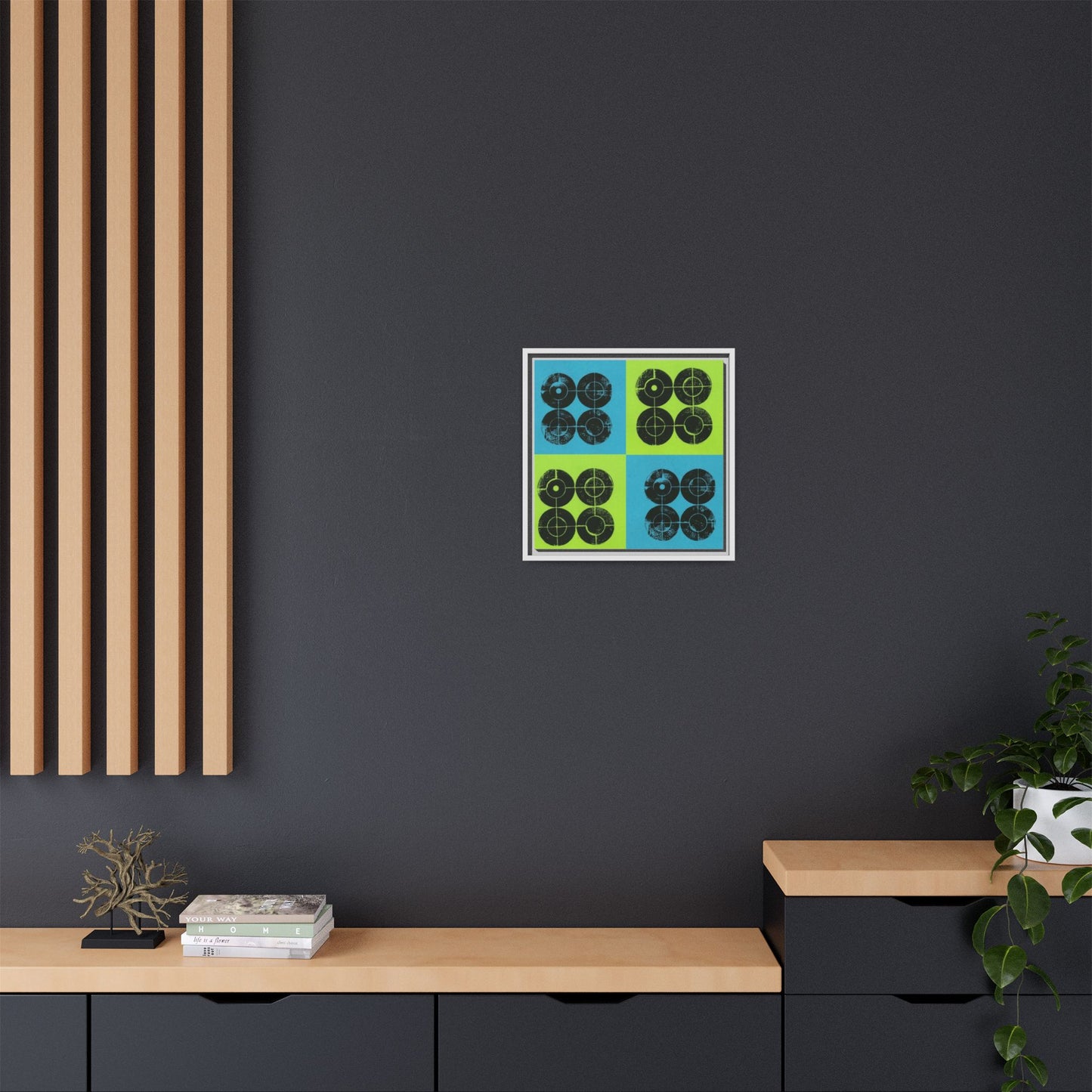 Printing With Legos Collagraph Matte Canvas, Framed