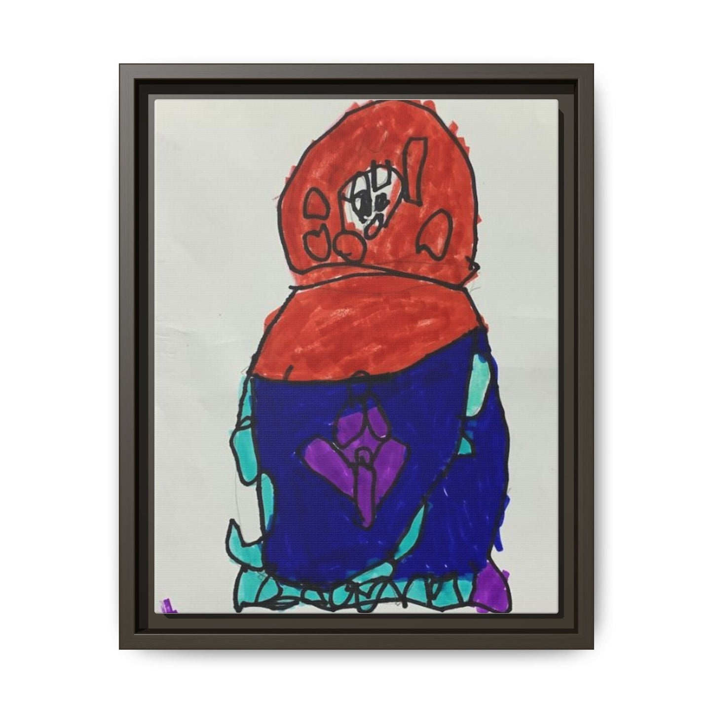 Matryoshka Doll, Babushka Dolls, Russian Nesting Dolls Matte Canvas, Framed (Multi-color)