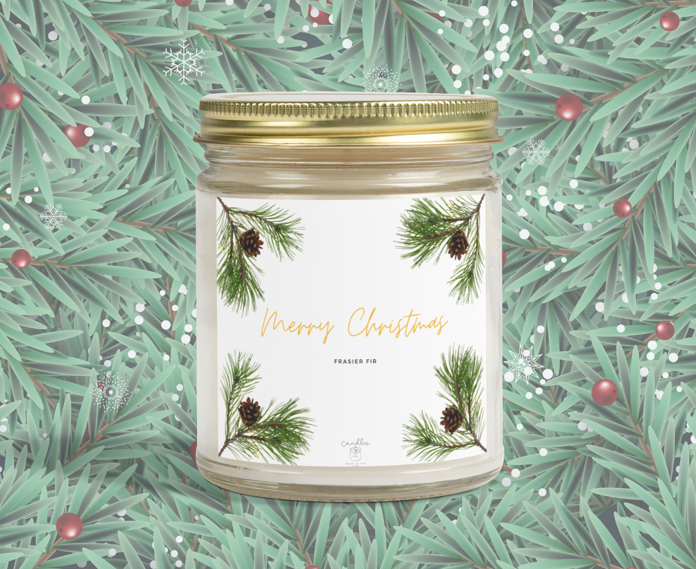 Frasier Fir Candle Pine Tree Candle Christmas Tree Candle