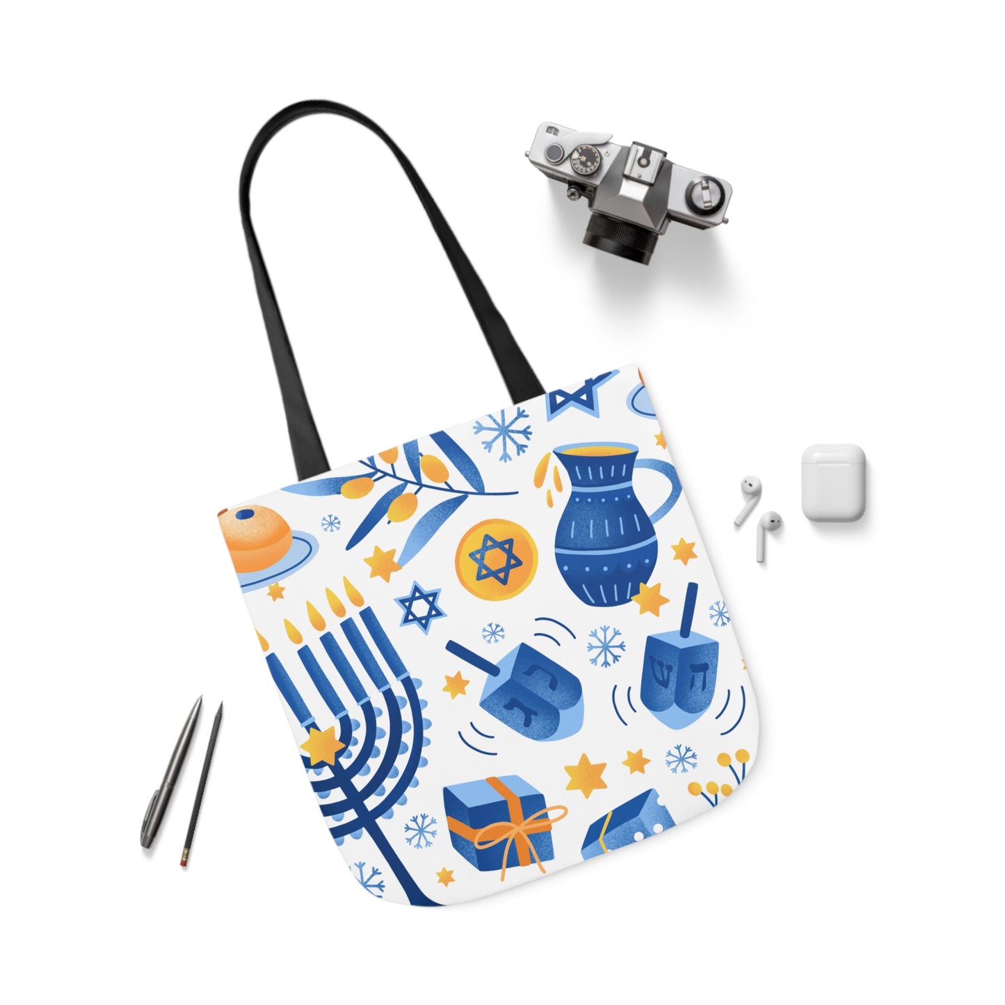 Hanukkah Canvas Tote Bag