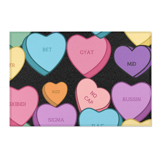 Valentine Sigma Area Rugs For the Rizz Room