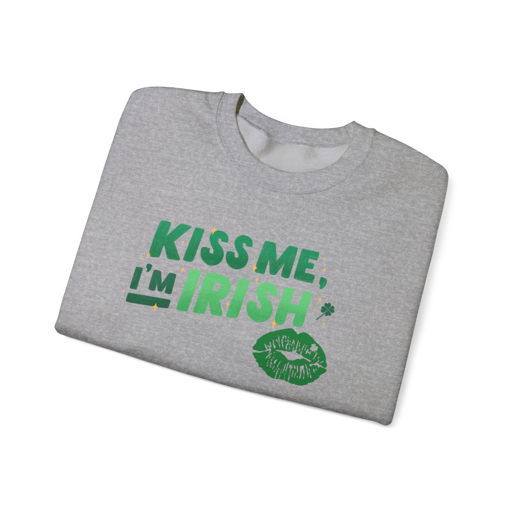 Kiss Me, I'm Irish Sweatshirt - Unisex St. Patrick's Day Crewneck