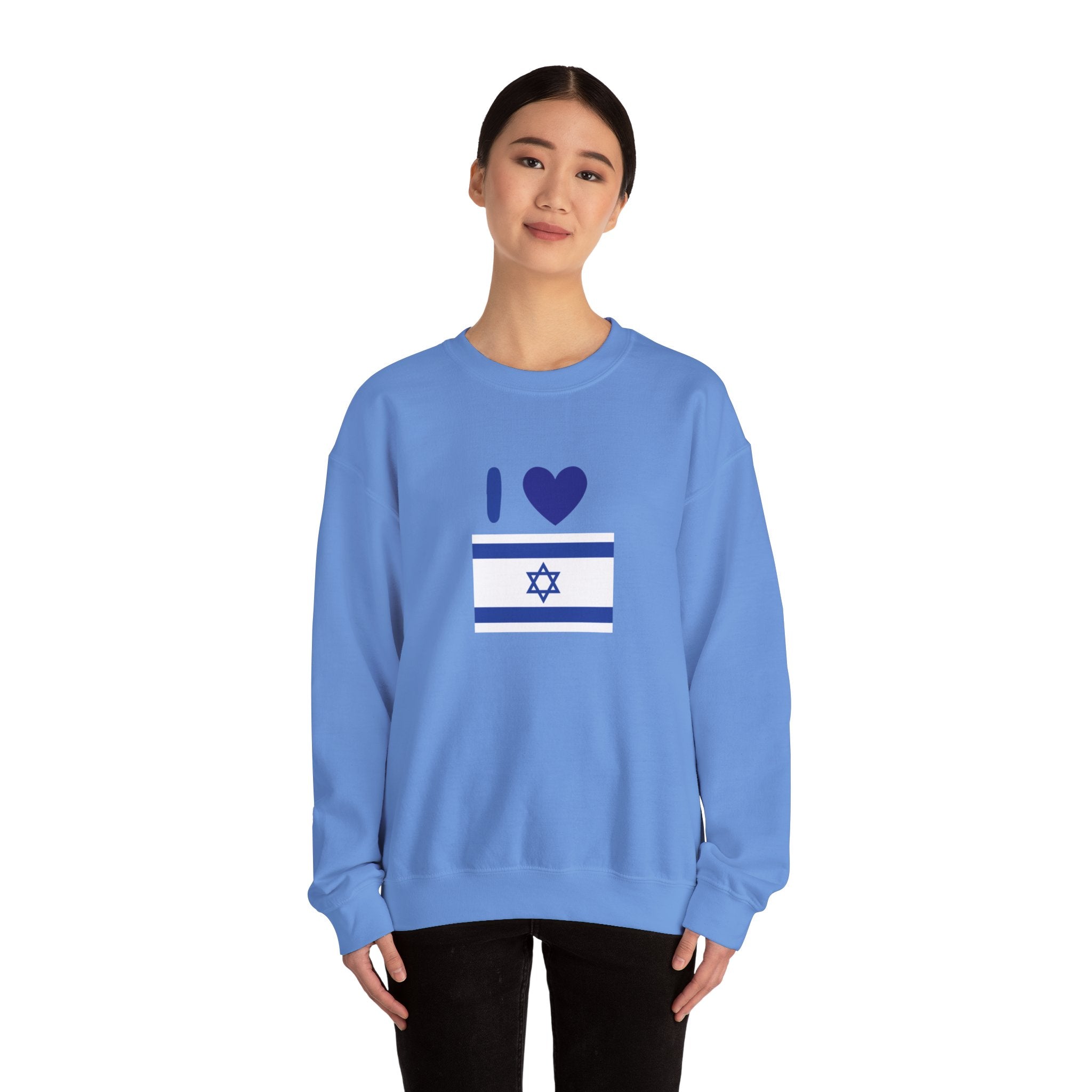 I Love Israel Unisex Heavy Blend™ Crewneck Sweatshirt