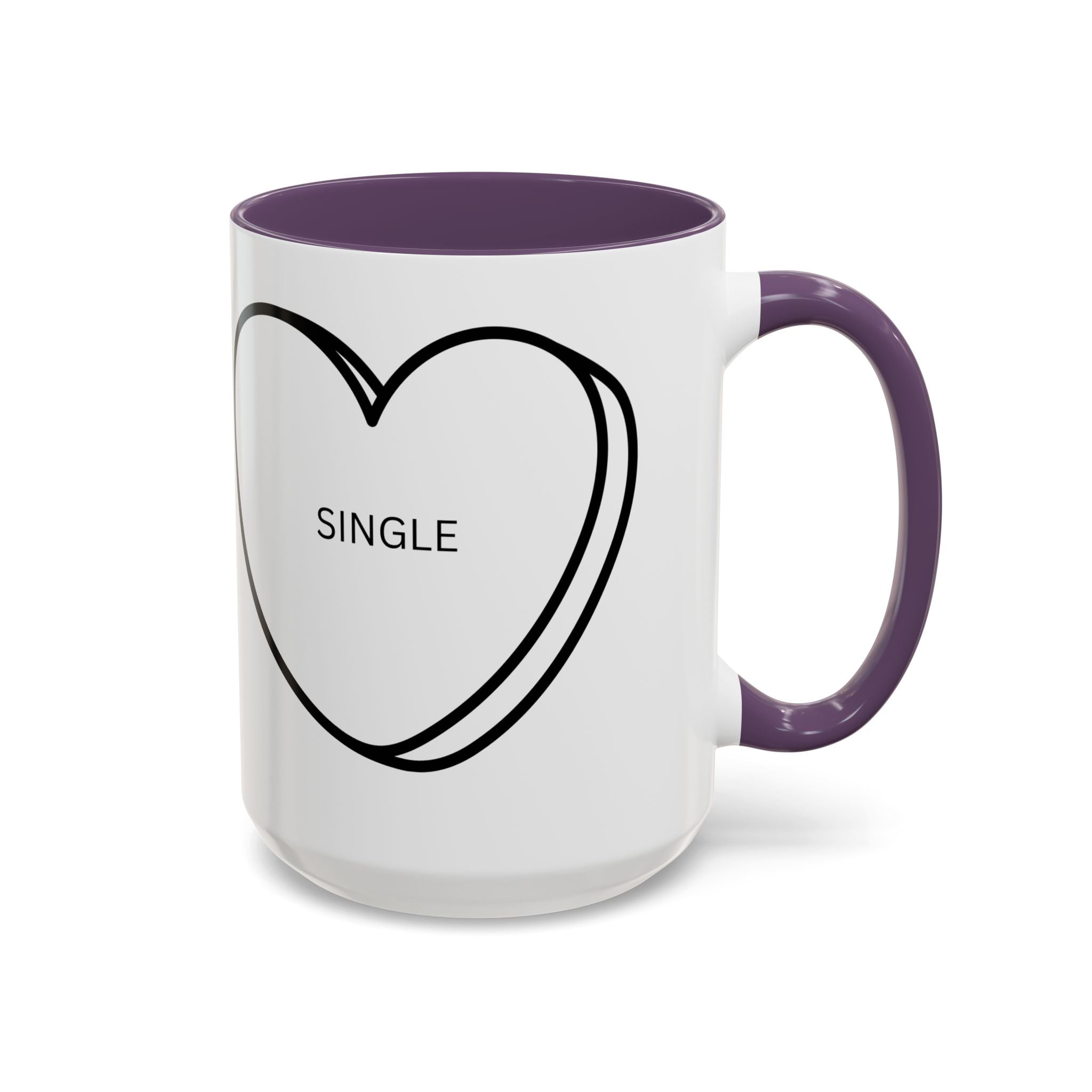 Coffee Mug, Single on Valentine's Mug, Candy Heart Mug, Amazon Prime Mug, Valentine's Day Mug, Gift for Single Friend