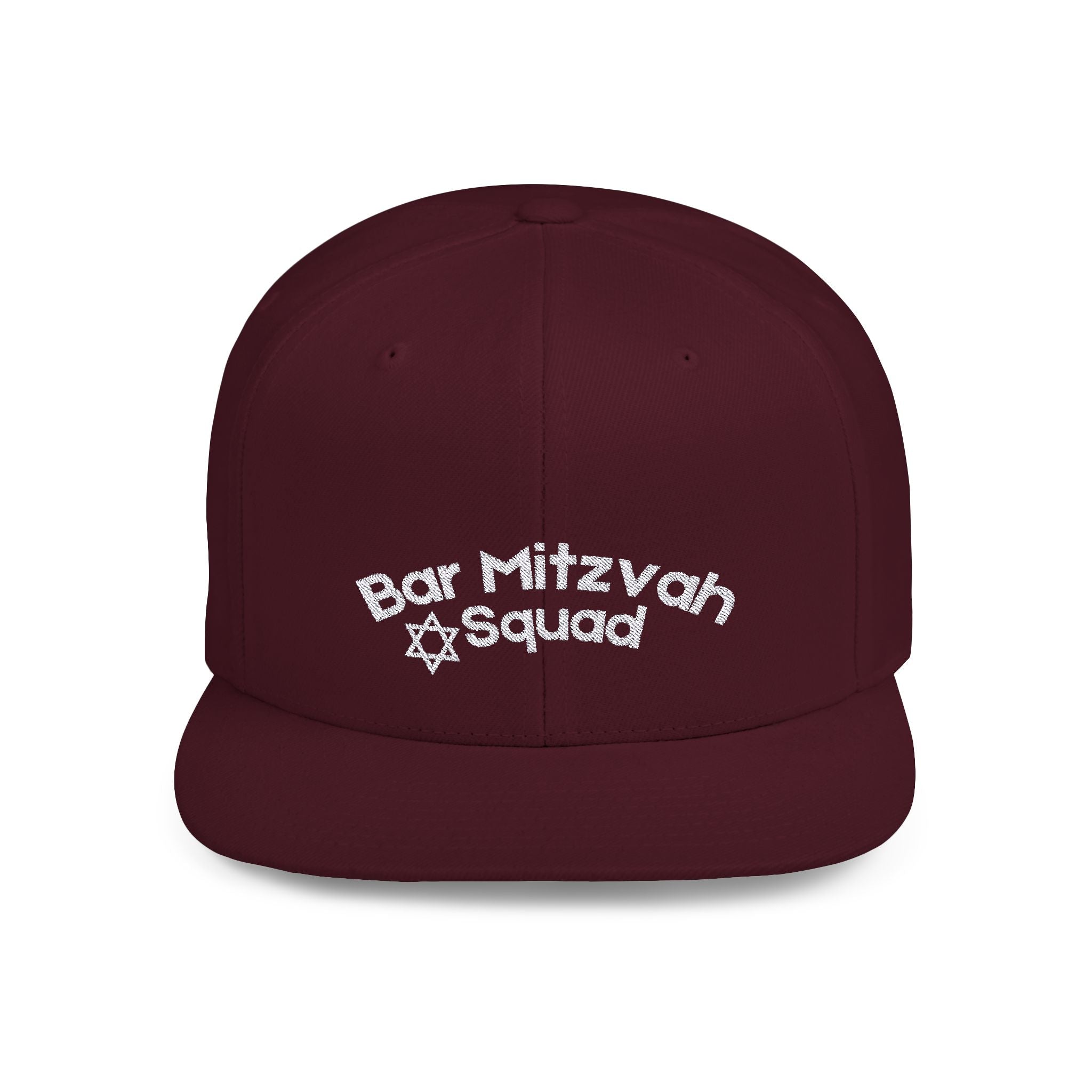 Bar Mitzvah Squad Flat Bill Snapback Bar Mitzvah Hat