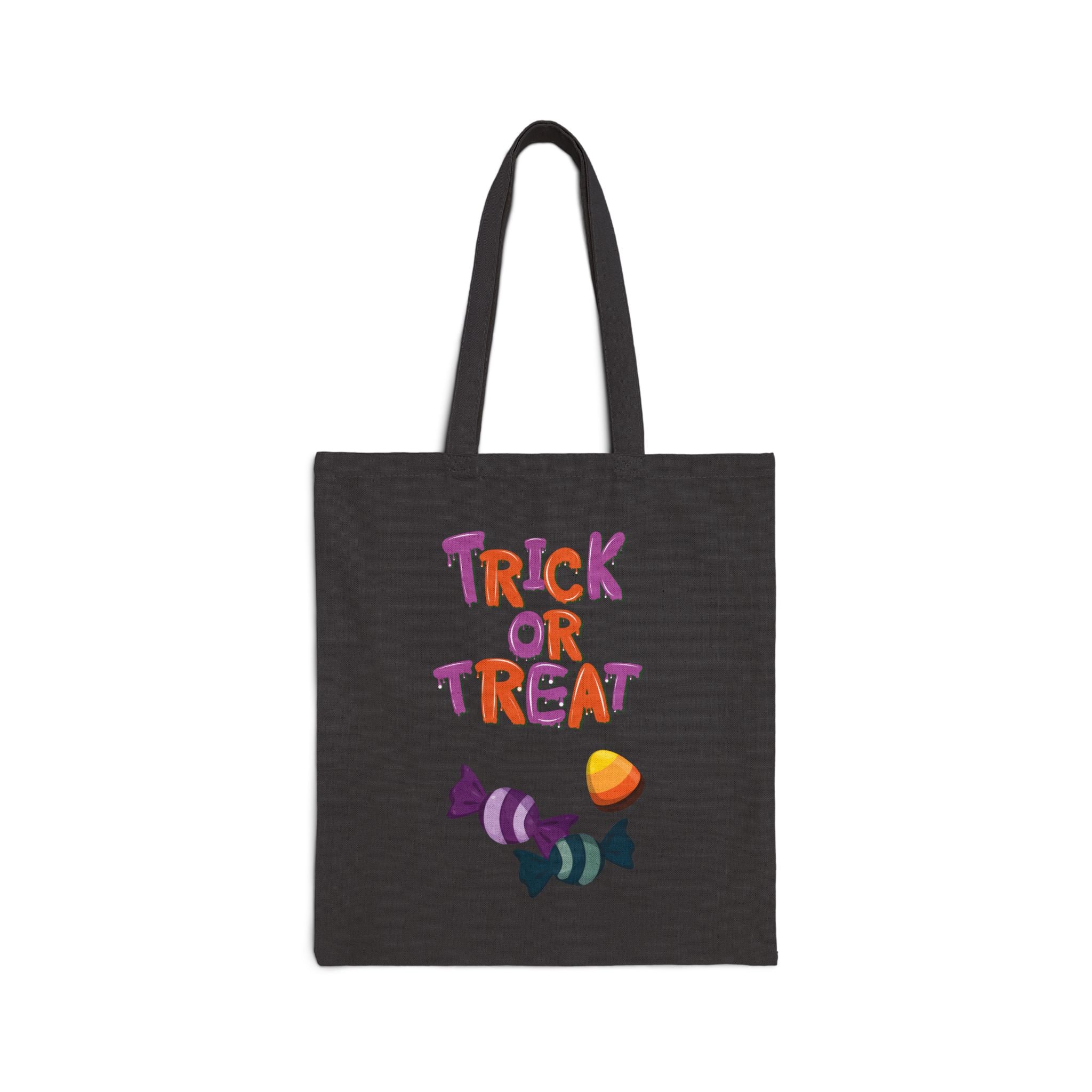 Trick or Treat Bag for Halloween Bag for Candy Bag for Halloween Cotton Canvas Tote Bag