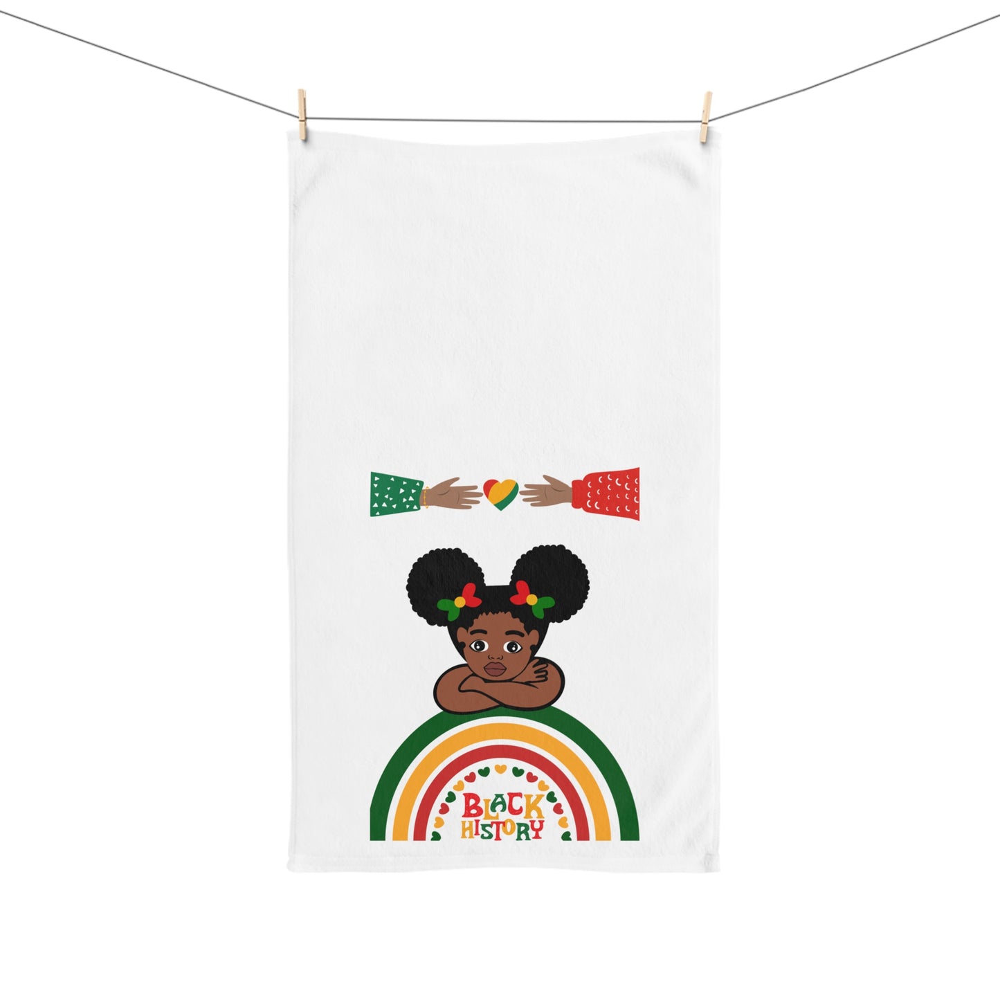 Black History Towel Celebrate Black History Hand Towel