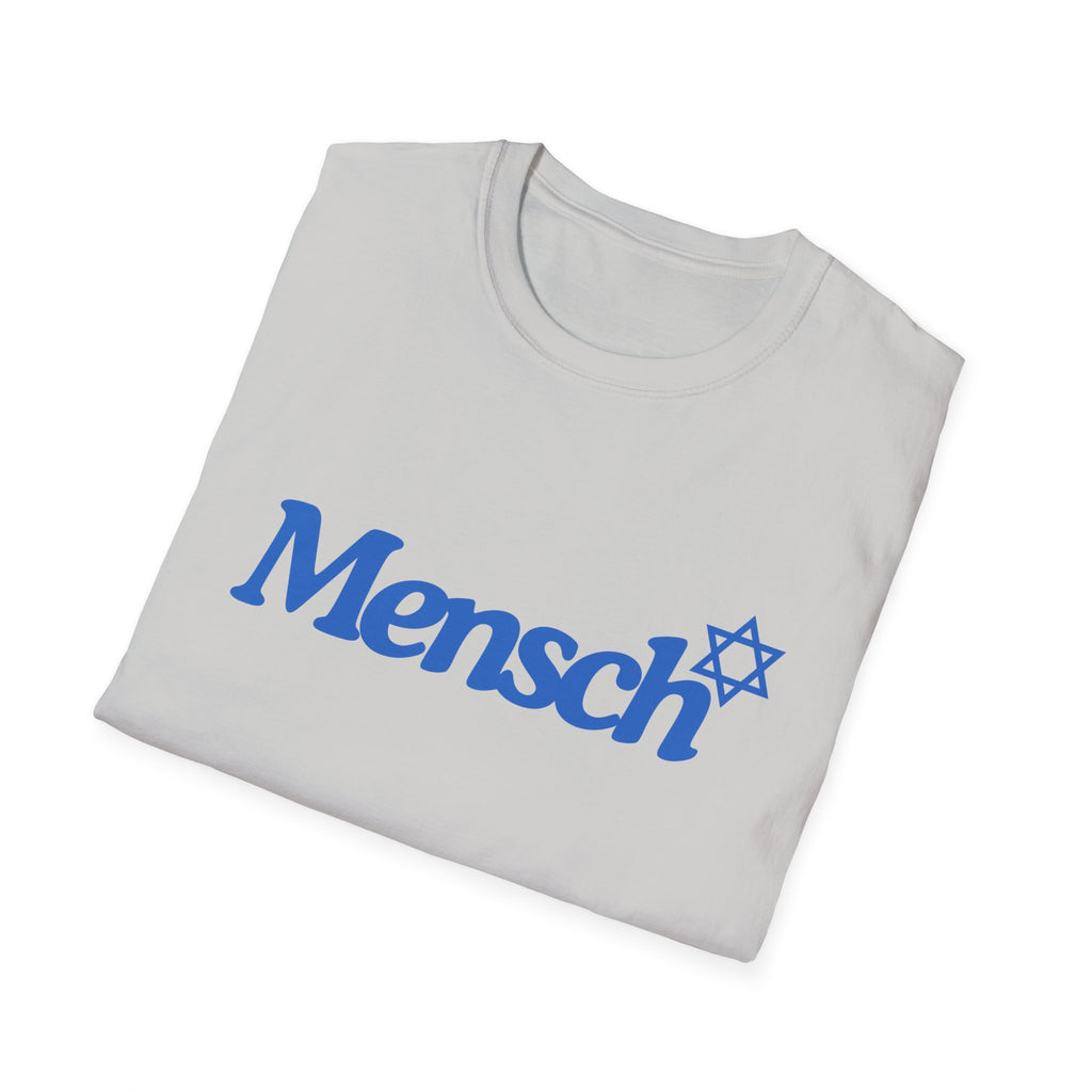 Mensch T-Shirt with Mensch and Star of David for a Mensch Shirt