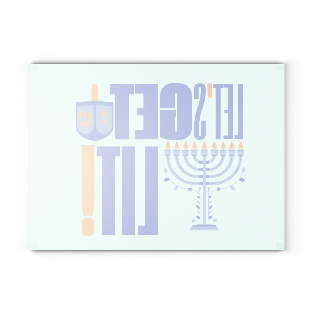 Menorah Wax Dripping Tray, Glass Board for Menorah Hanukiah Wax, Wax Tray for Chanukiah