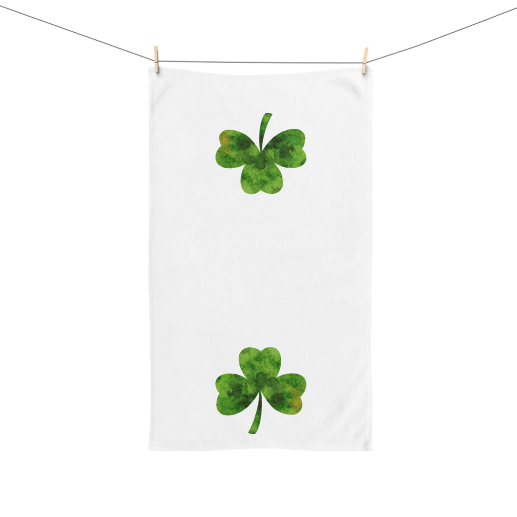 St. Patrick's Day Hand Towel Shamrock Hand Towel For St. Patrick's Day Irish Sink Towel
