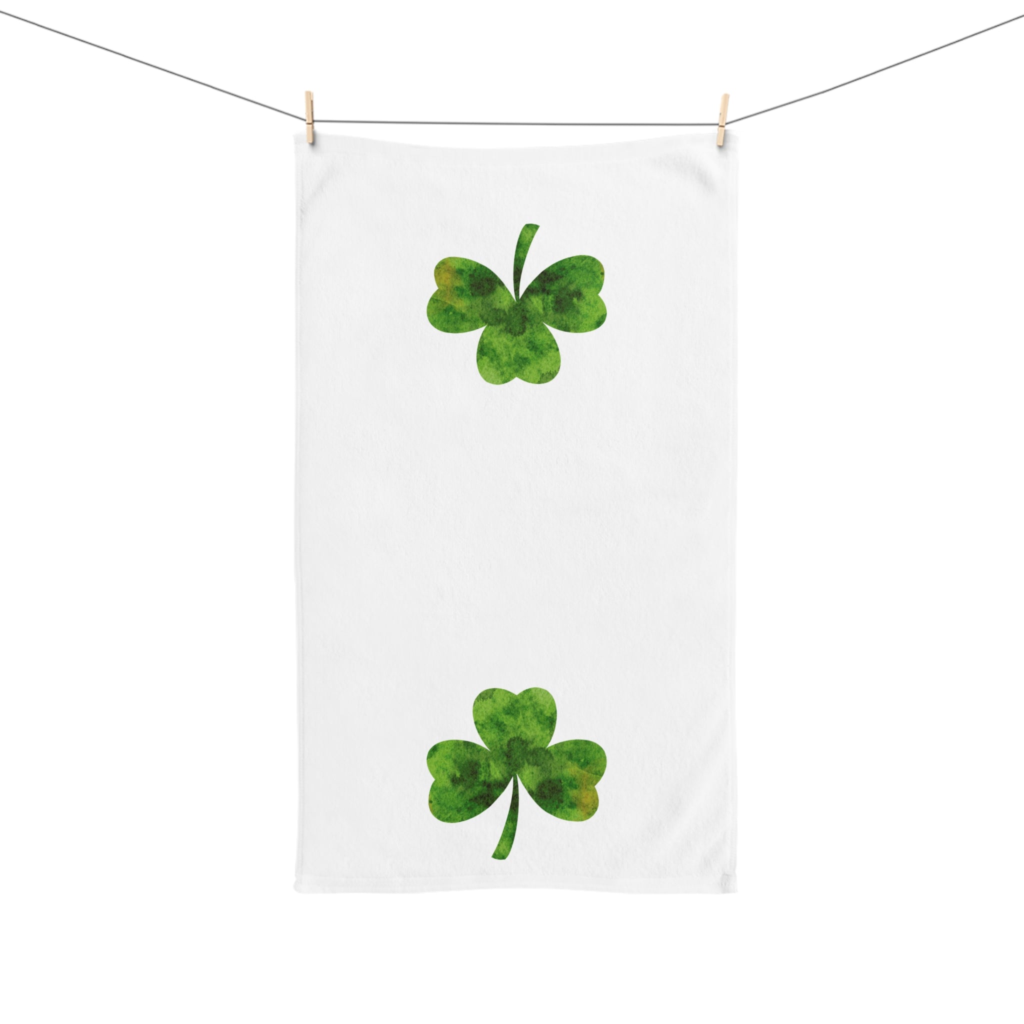 St. Patrick's Day Hand Towel Shamrock Hand Towel For St. Patrick's Day Irish Sink Towel