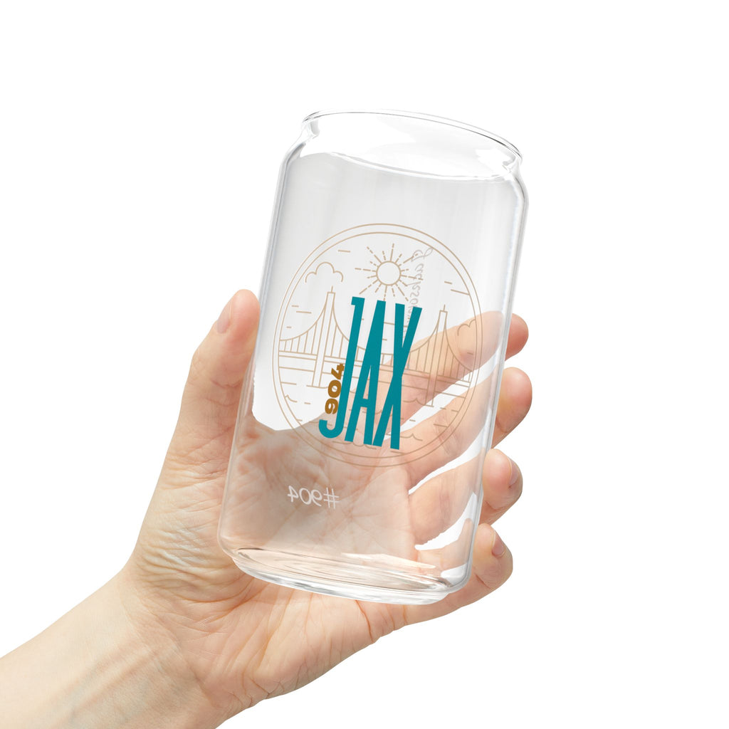 Jacksonville City of Bridges Sipper Glass, 16oz