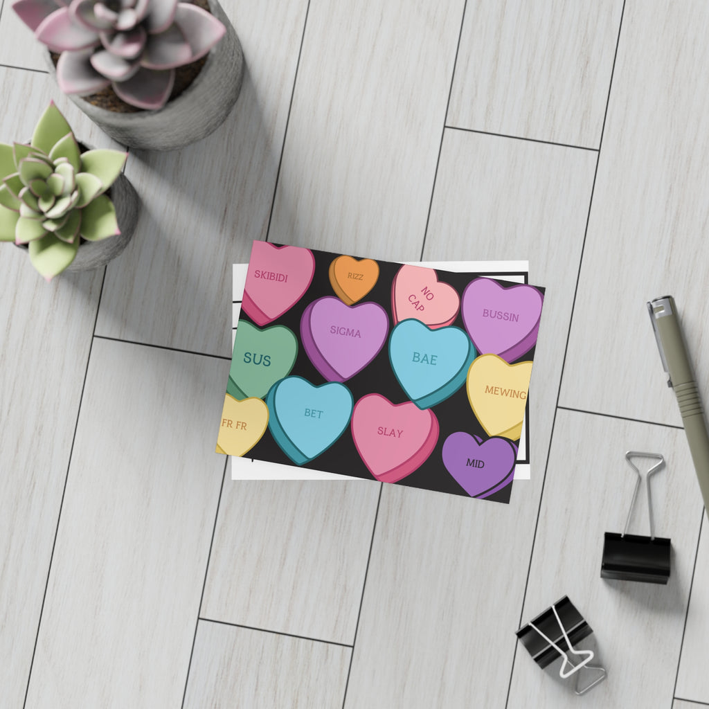 Valentines Cards Packs for Classmates or Friends Valentines Kids Valentines Day Postcard Bundles (envelopes included)