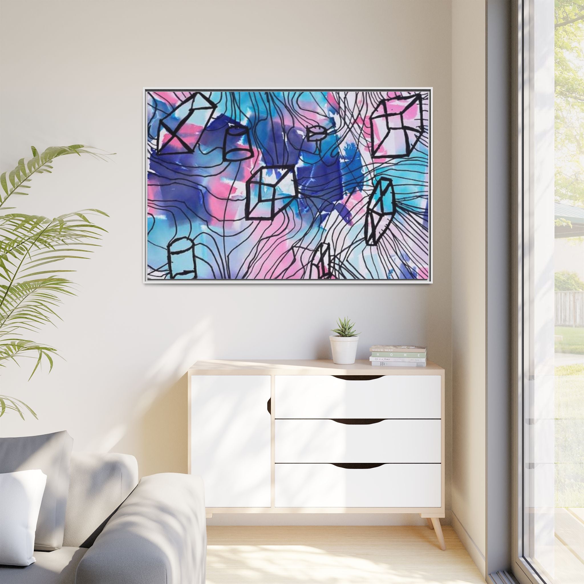 Elements of Art: Form Framed Canvas by Jackson G. Smith