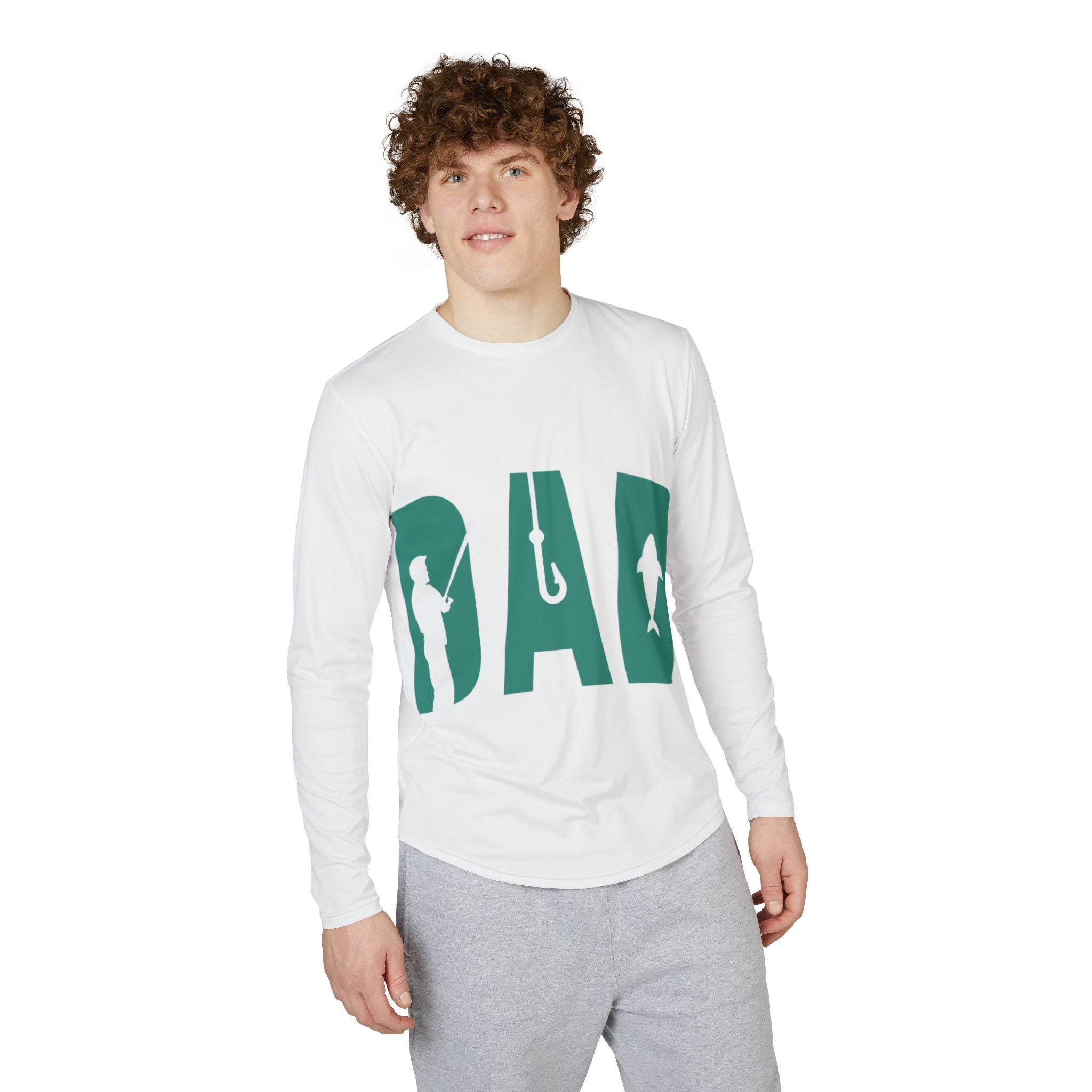 Men's Fishing UV Long Sleeve Shirt - Dad's Favorite Fishing Shirt Rash Guard