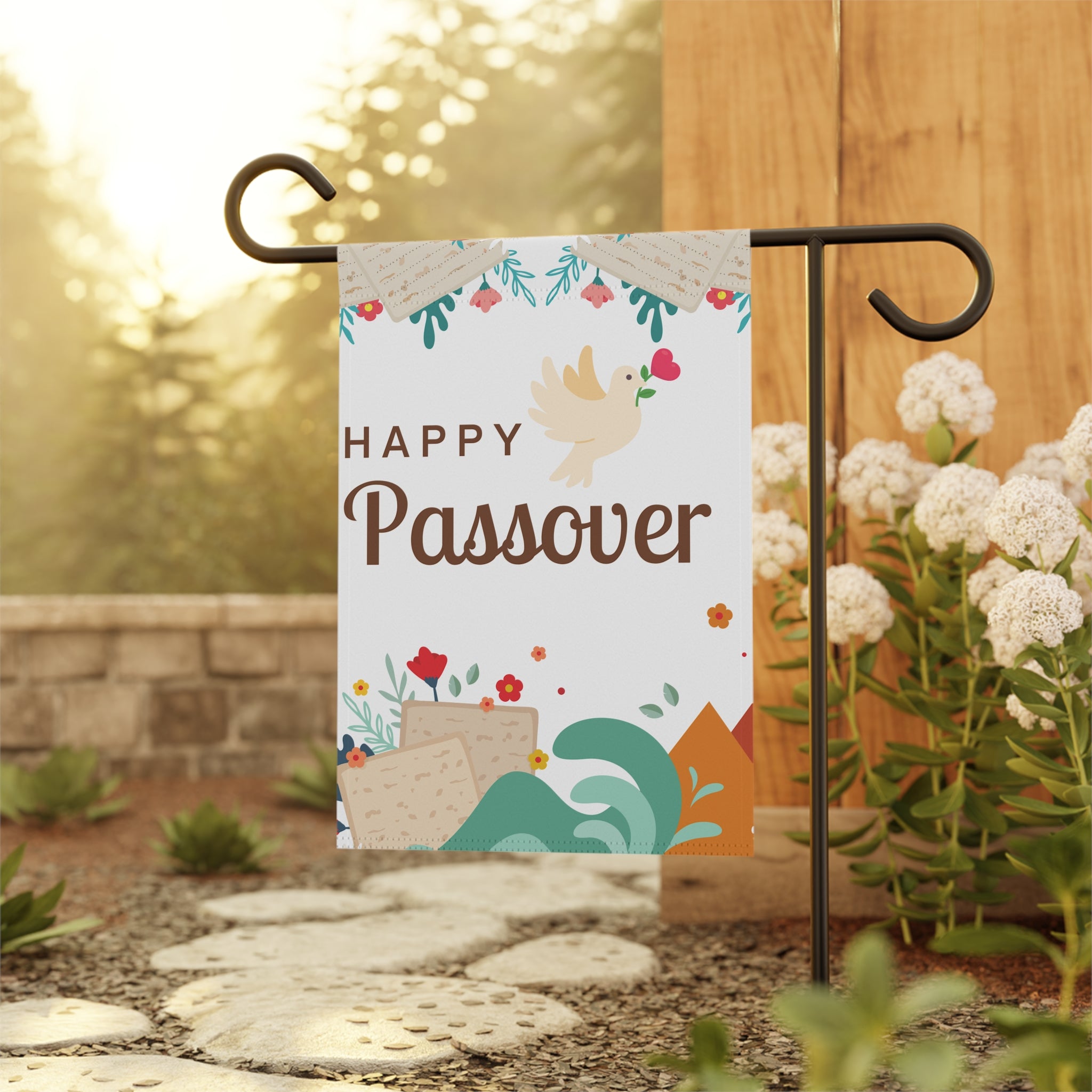 Passover Garden Flag Passover Garden Flag, Chag Sameach Happy Passover Jewish Flag Jewish Holiday Decor, Passover Decorations