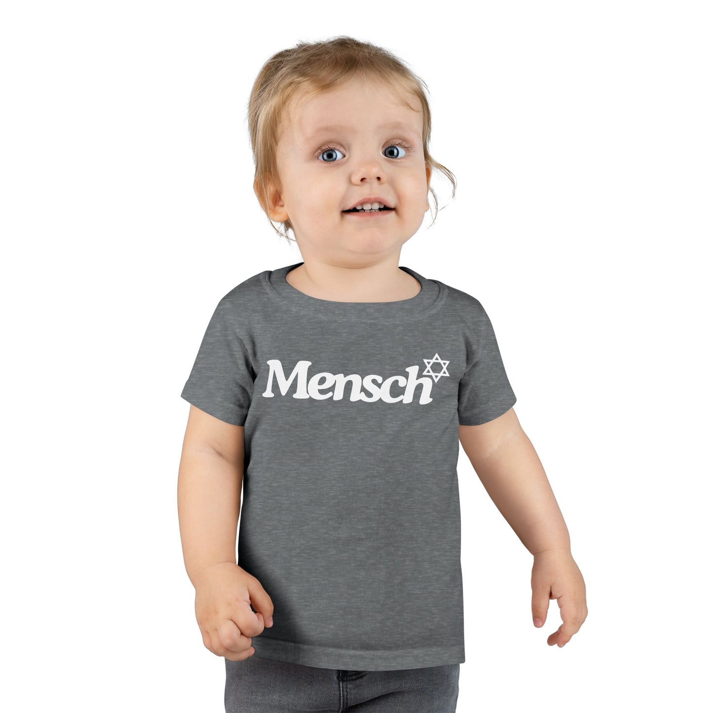 Toddler Mensch T-Shirt Jewish Kids Tee Yiddish Fun Playtime Shirt Jewish Toddler Gifts