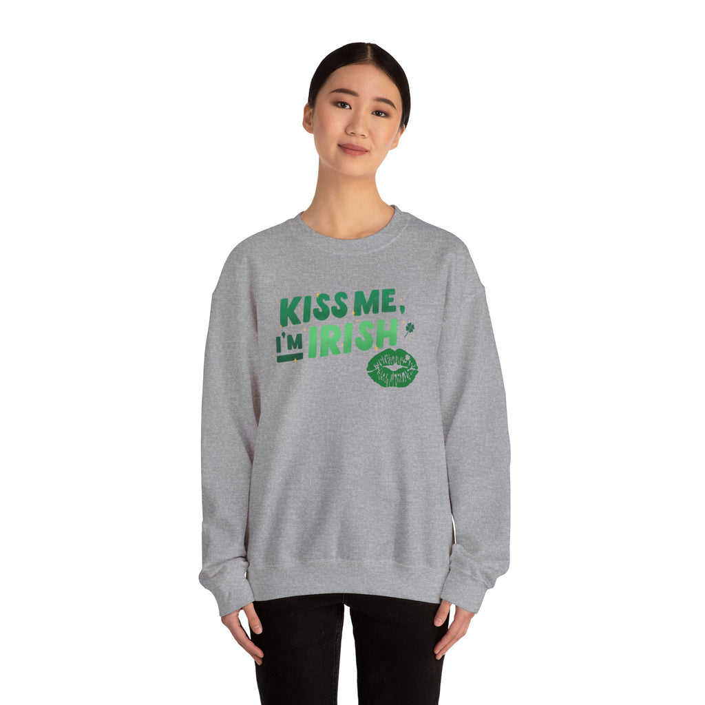 Kiss Me, I'm Irish Sweatshirt - Unisex St. Patrick's Day Crewneck