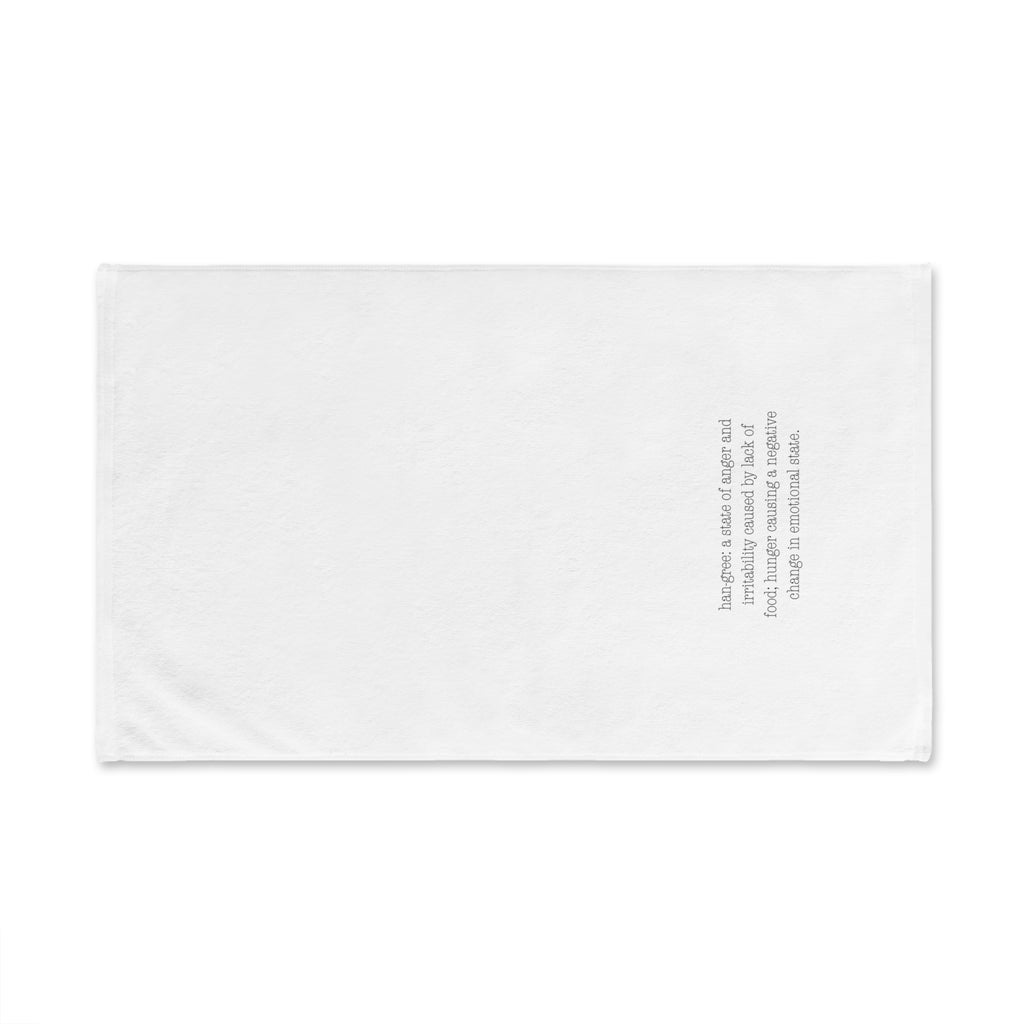 Hangry Definition, Hungry or Hangry Humorous Kitchen Towel Hangry Hand Towel for Kitchen