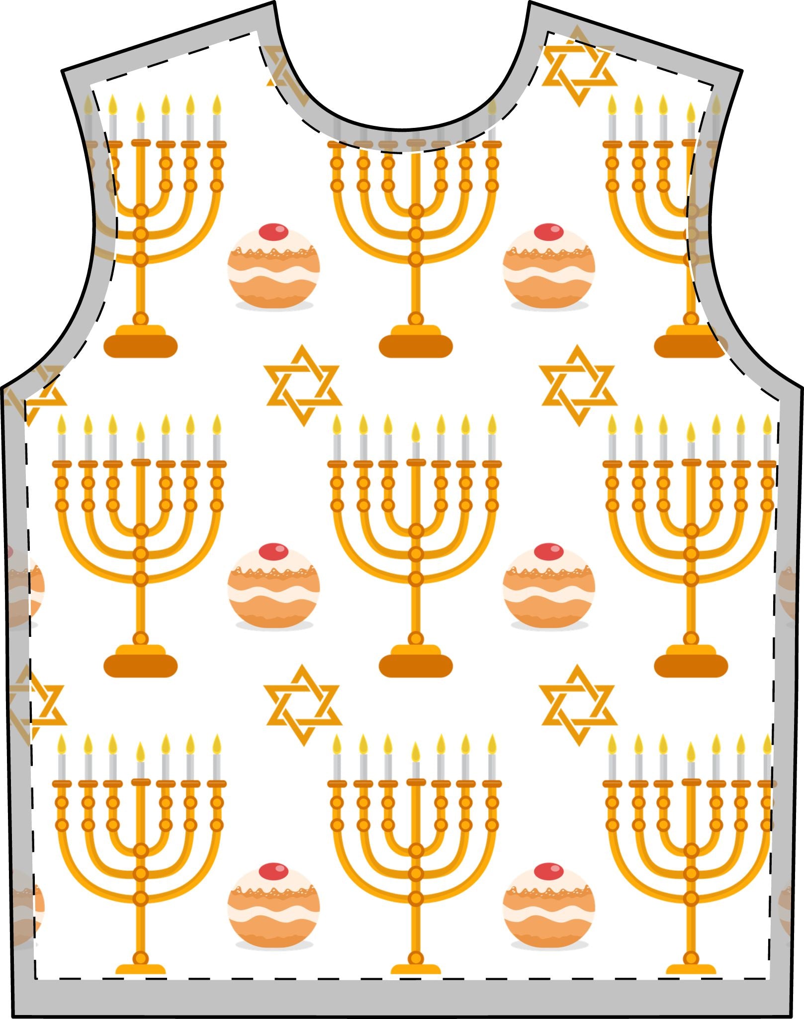 The Mensch Pajama Print Set for Adults | Hanukkah Pajamas for Adults | Adult Hanukkah Pajama